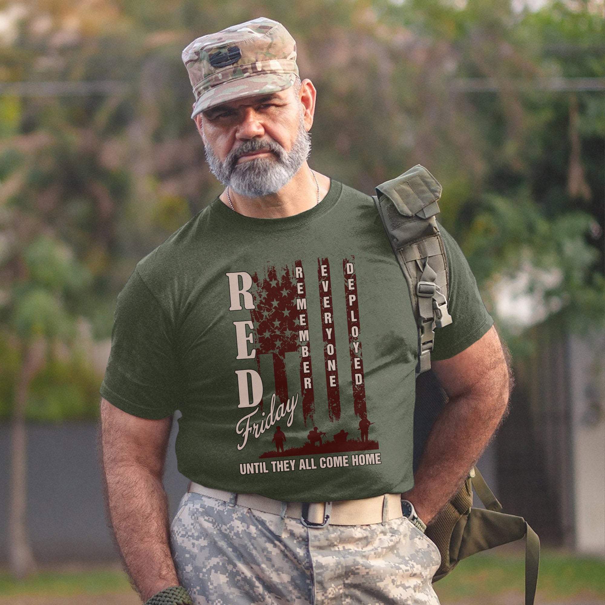 Red Friday Remember Everyone Deployed Until They All Come Home Military Veteran Pride T-Shirt