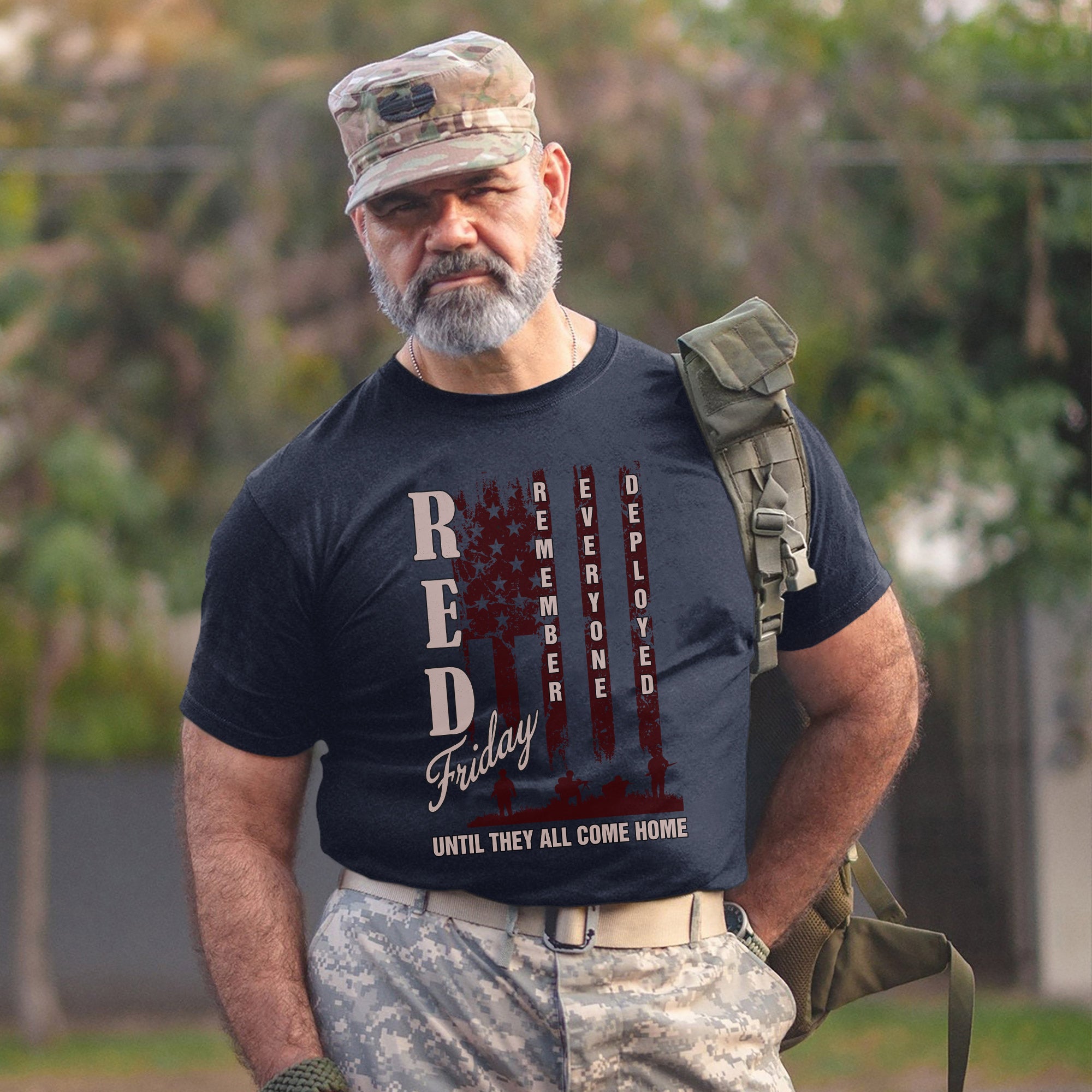 Red Friday Remember Everyone Deployed Until They All Come Home Military Veteran Pride T-Shirt