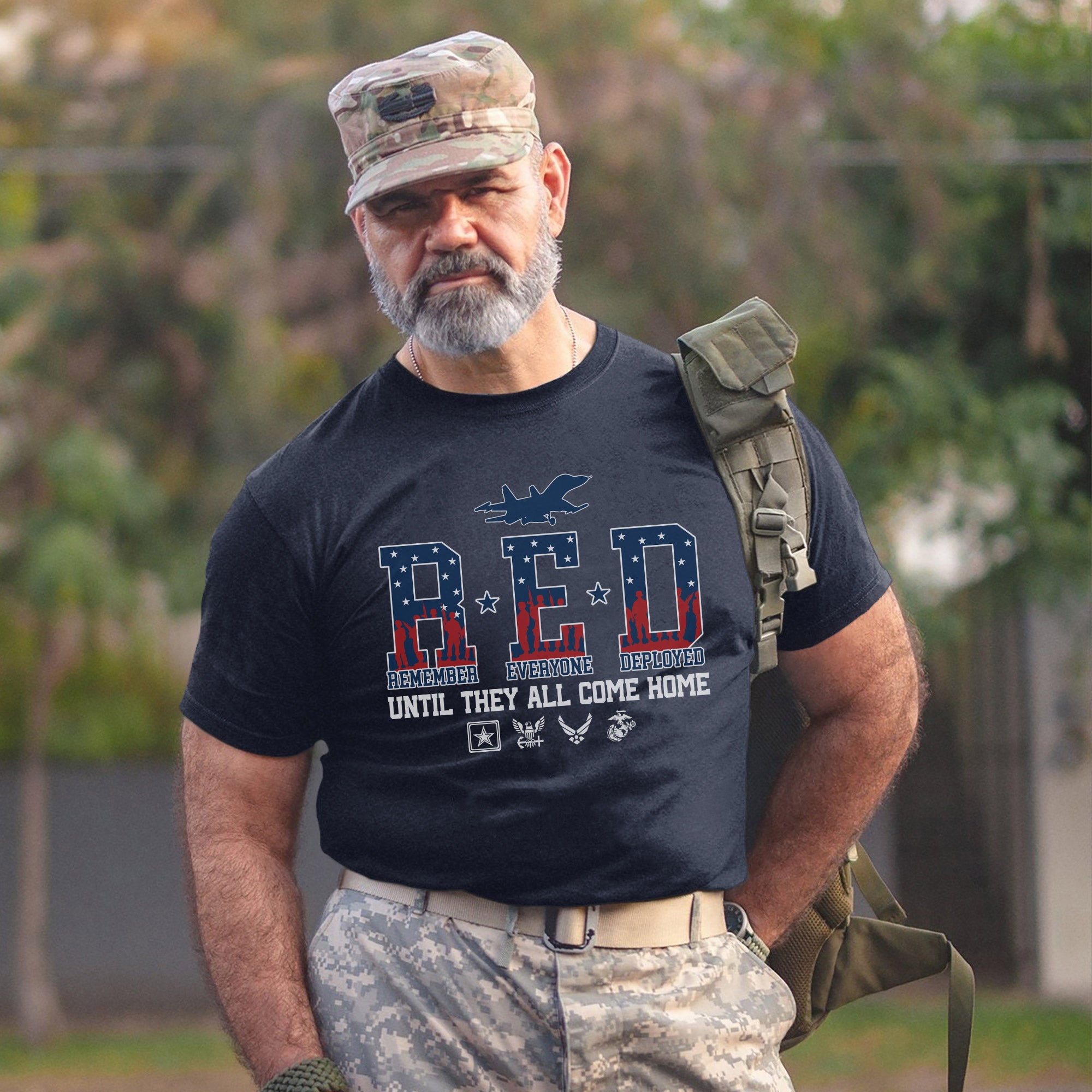 Red Friday Remember Everyone Deployed Until They All Come Home US Veteran Support T-Shirt