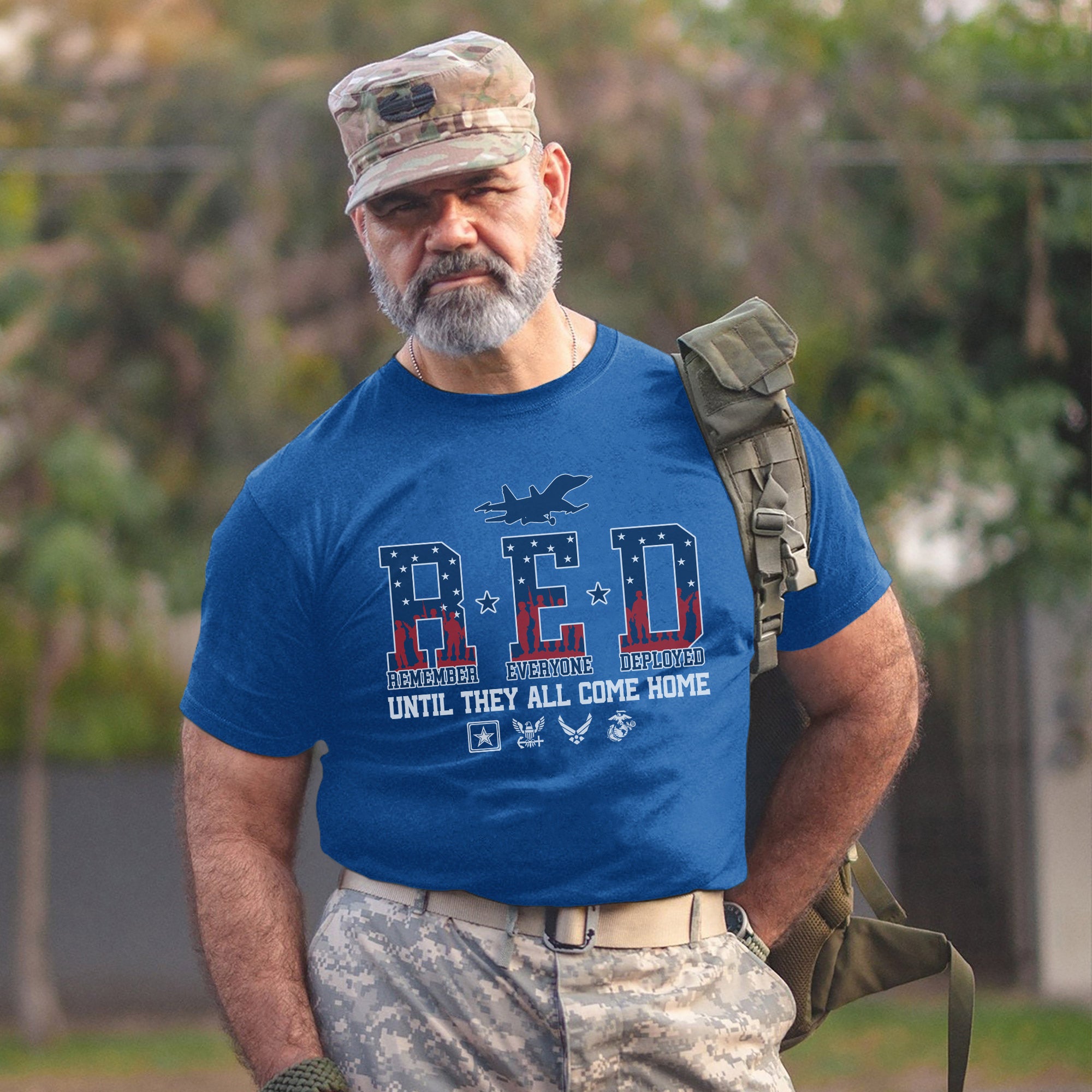 Red Friday Remember Everyone Deployed Until They All Come Home US Veteran Support T-Shirt