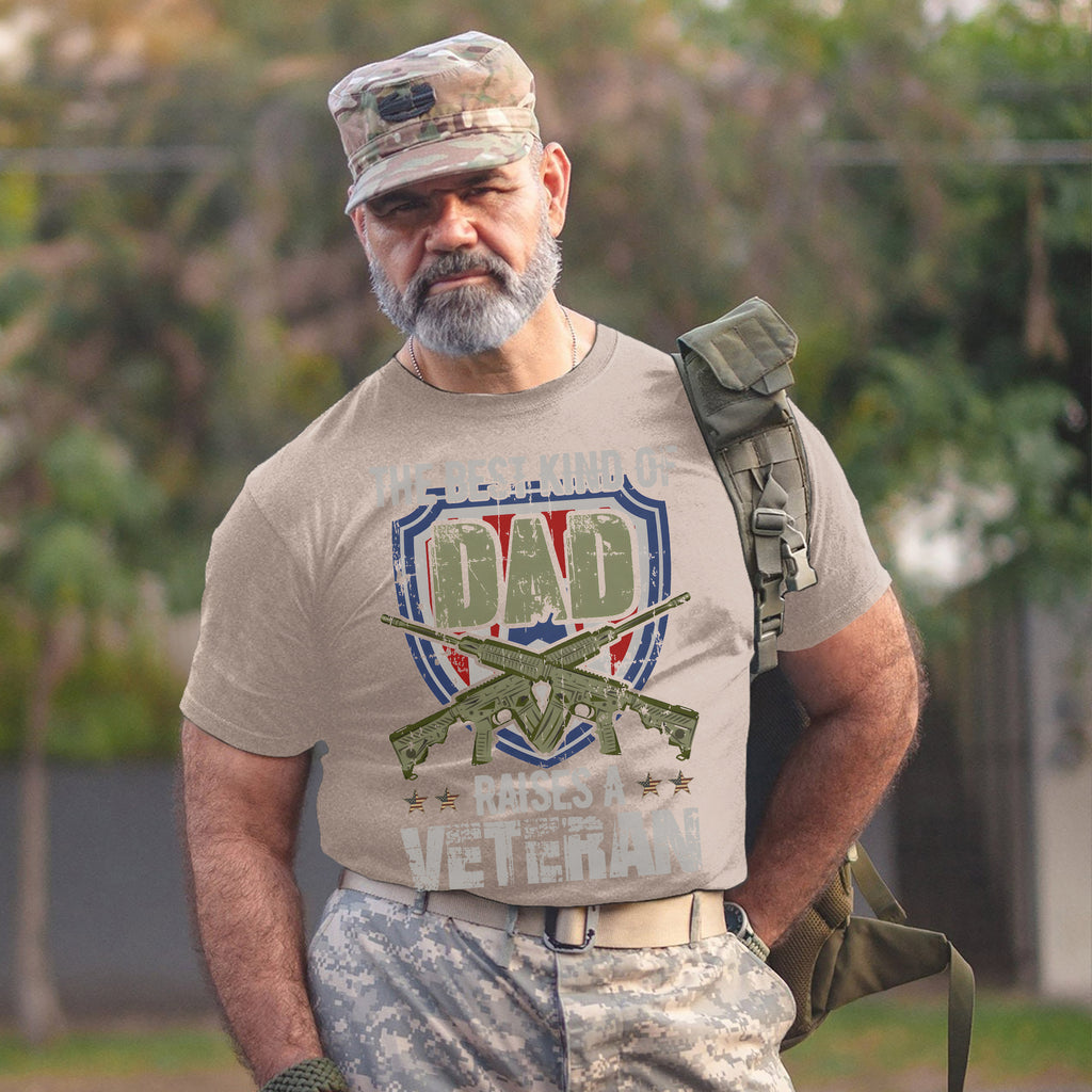 The Best Kind of Dad Raises a Veteran T-Shirt