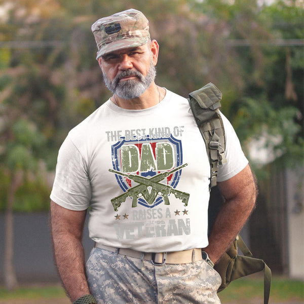 The Best Kind of Dad Raises a Veteran T-Shirt