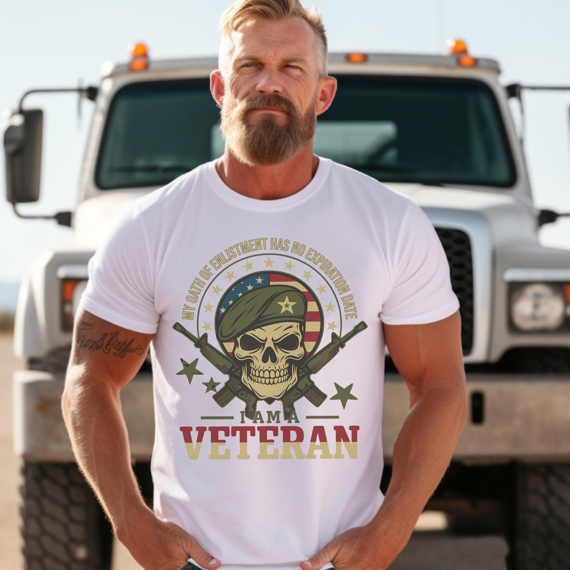 My Oath of Enlistment Has No Expiration Date Unyielding Veteran Commitment and Patriotism T-Shirt