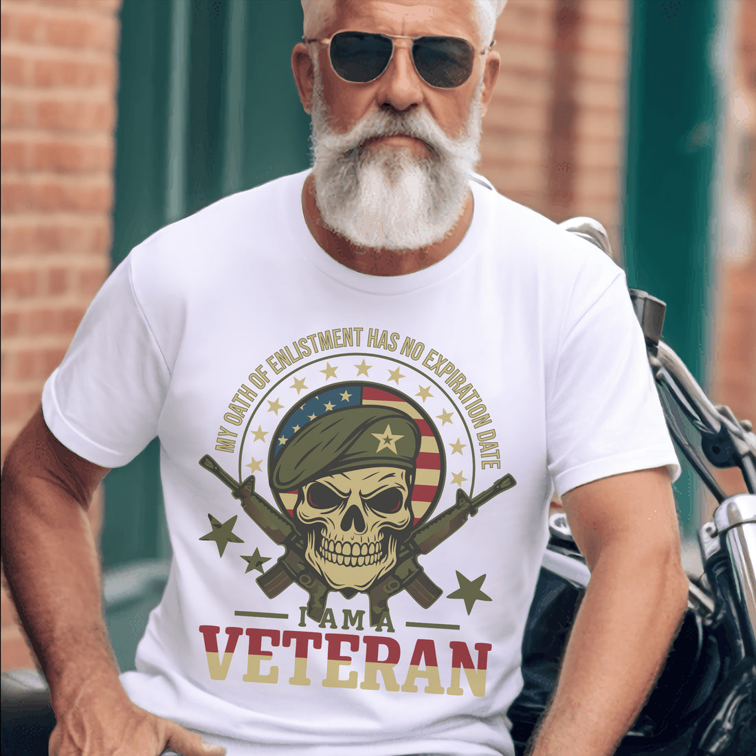 My Oath of Enlistment Has No Expiration Date Unyielding Veteran Commitment and Patriotism T-Shirt