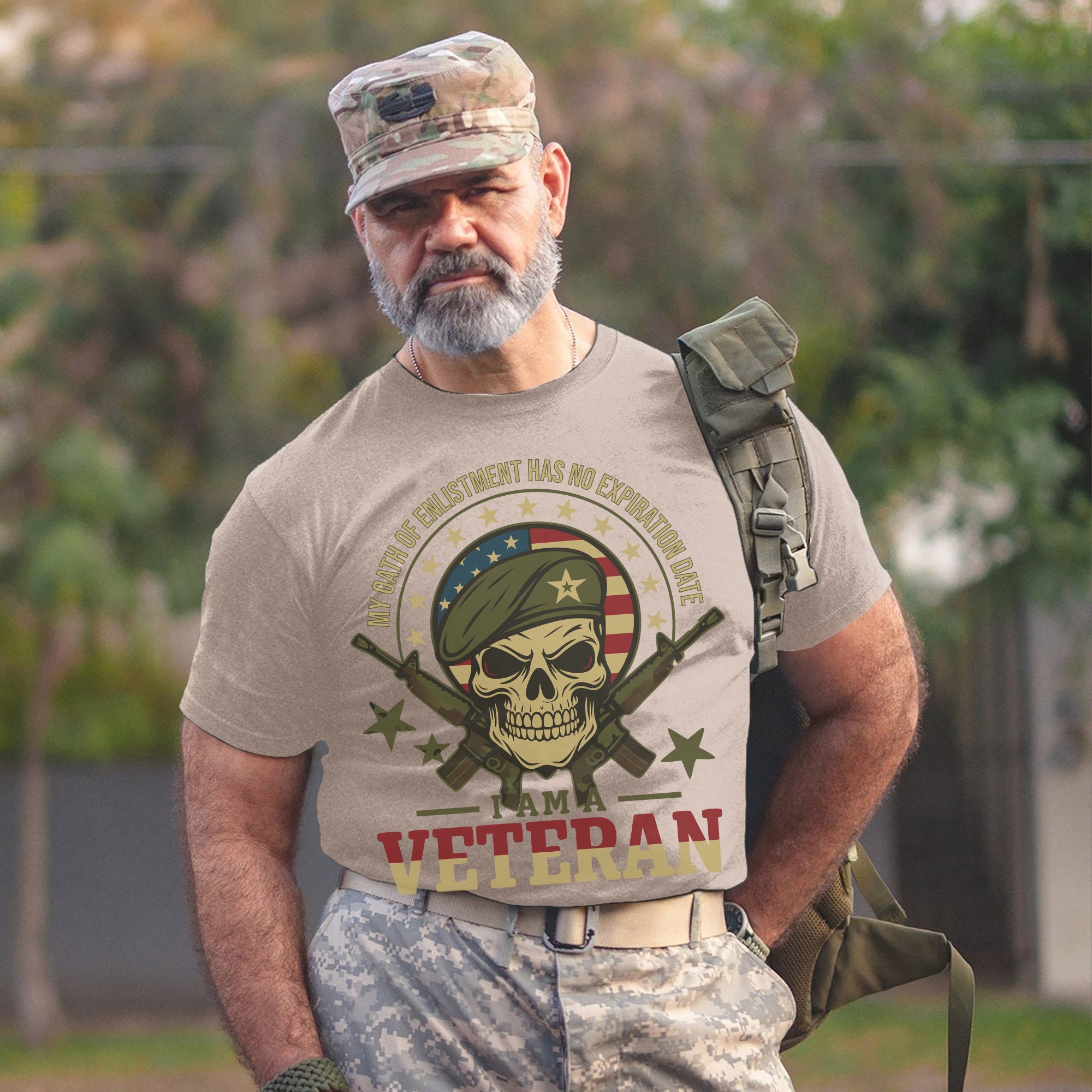 My Oath of Enlistment Has No Expiration Date Unyielding Veteran Commitment and Patriotism T-Shirt