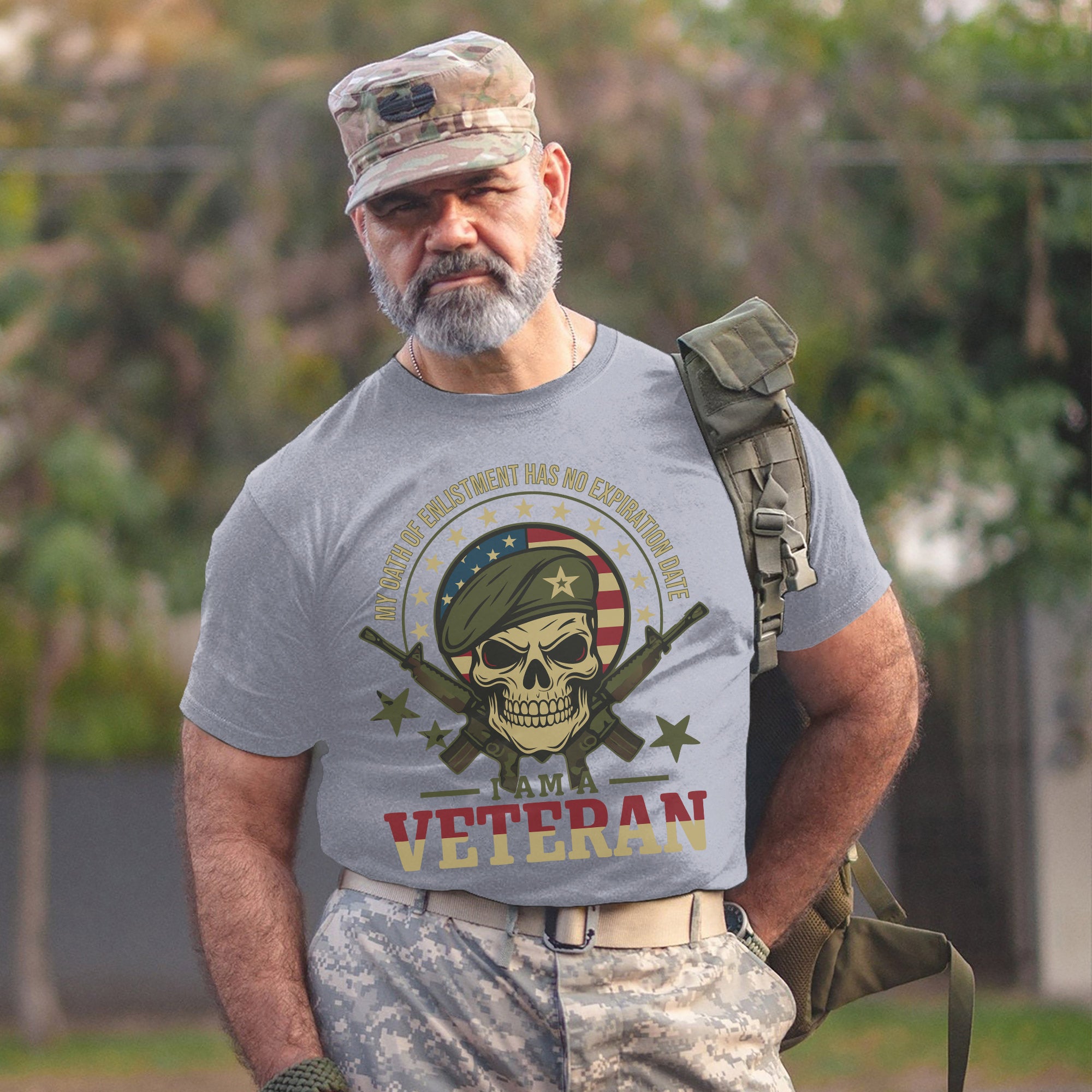 My Oath of Enlistment Has No Expiration Date Unyielding Veteran Commitment and Patriotism T-Shirt
