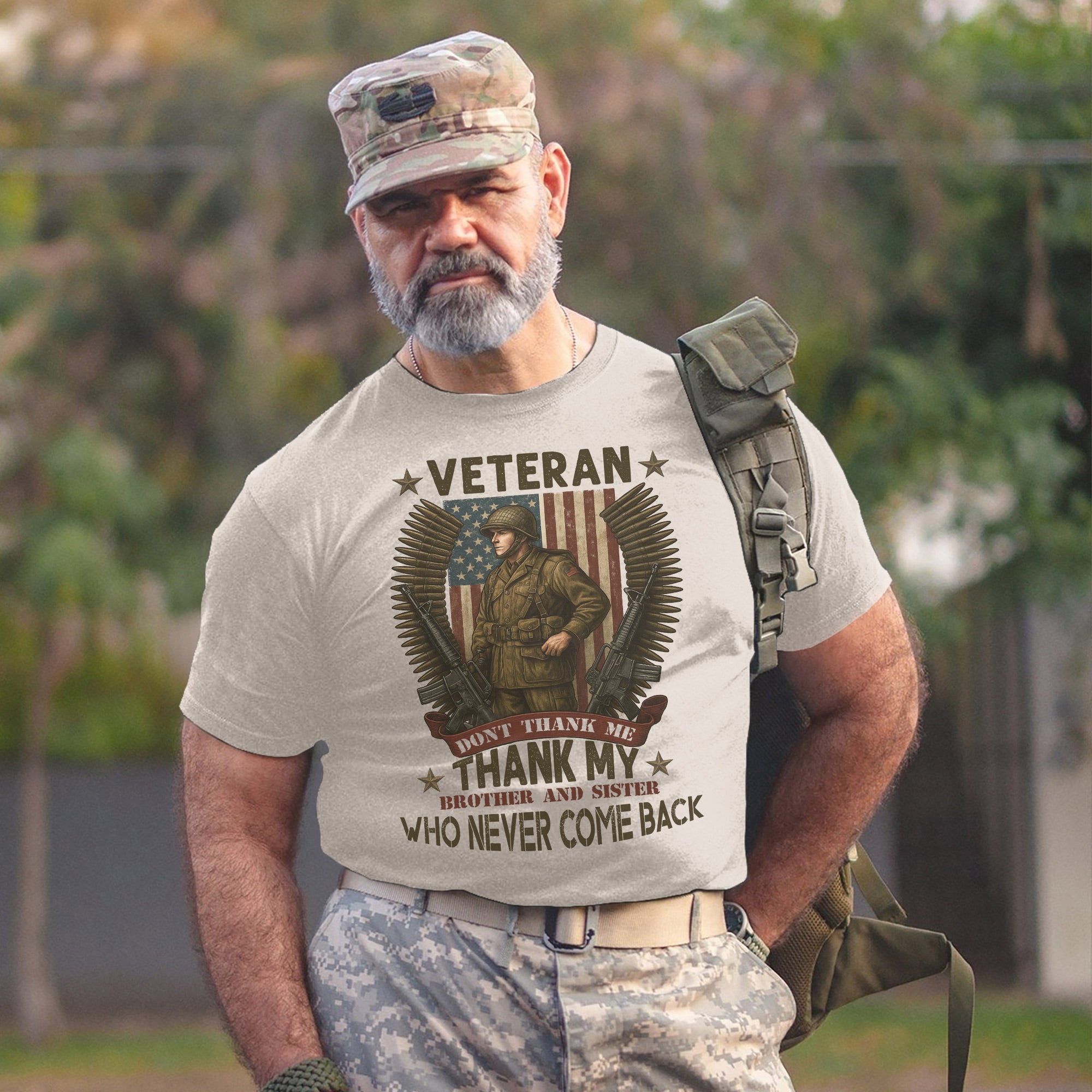 Don't Thank Me Thank My Brother and Sister Who Never Came Back Honoring the Fallen with Pride T-Shirt