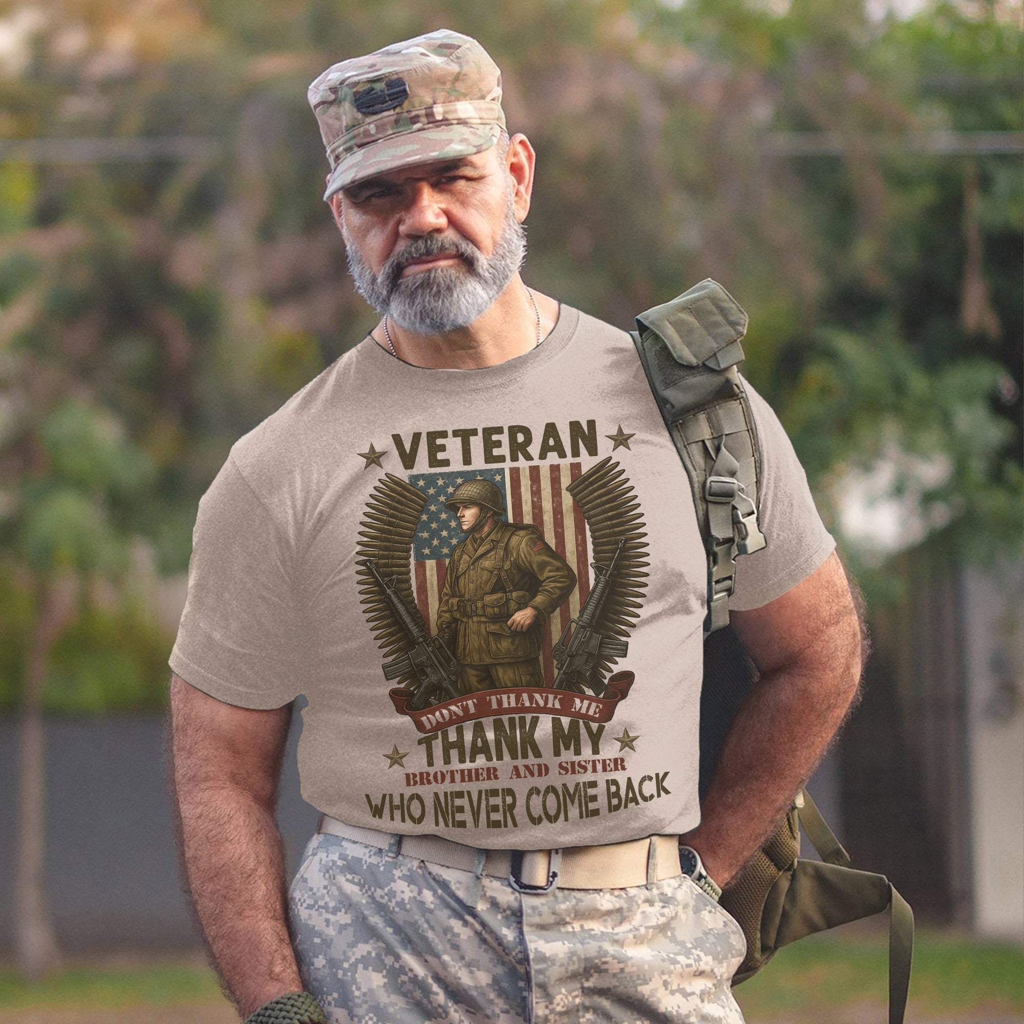 Don't Thank Me Thank My Brother and Sister Who Never Came Back Honoring the Fallen with Pride T-Shirt