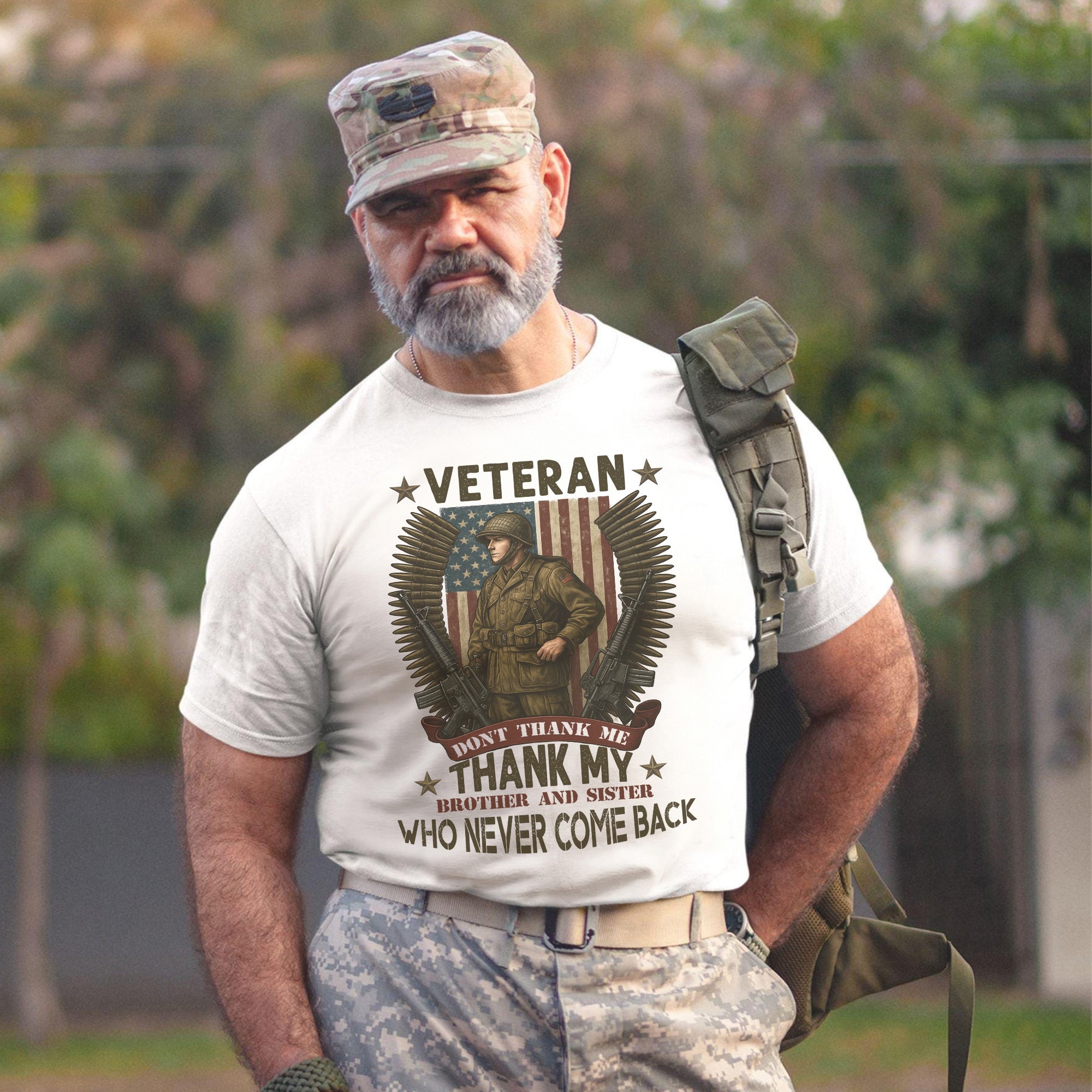 Don't Thank Me Thank My Brother and Sister Who Never Came Back Honoring the Fallen with Pride T-Shirt