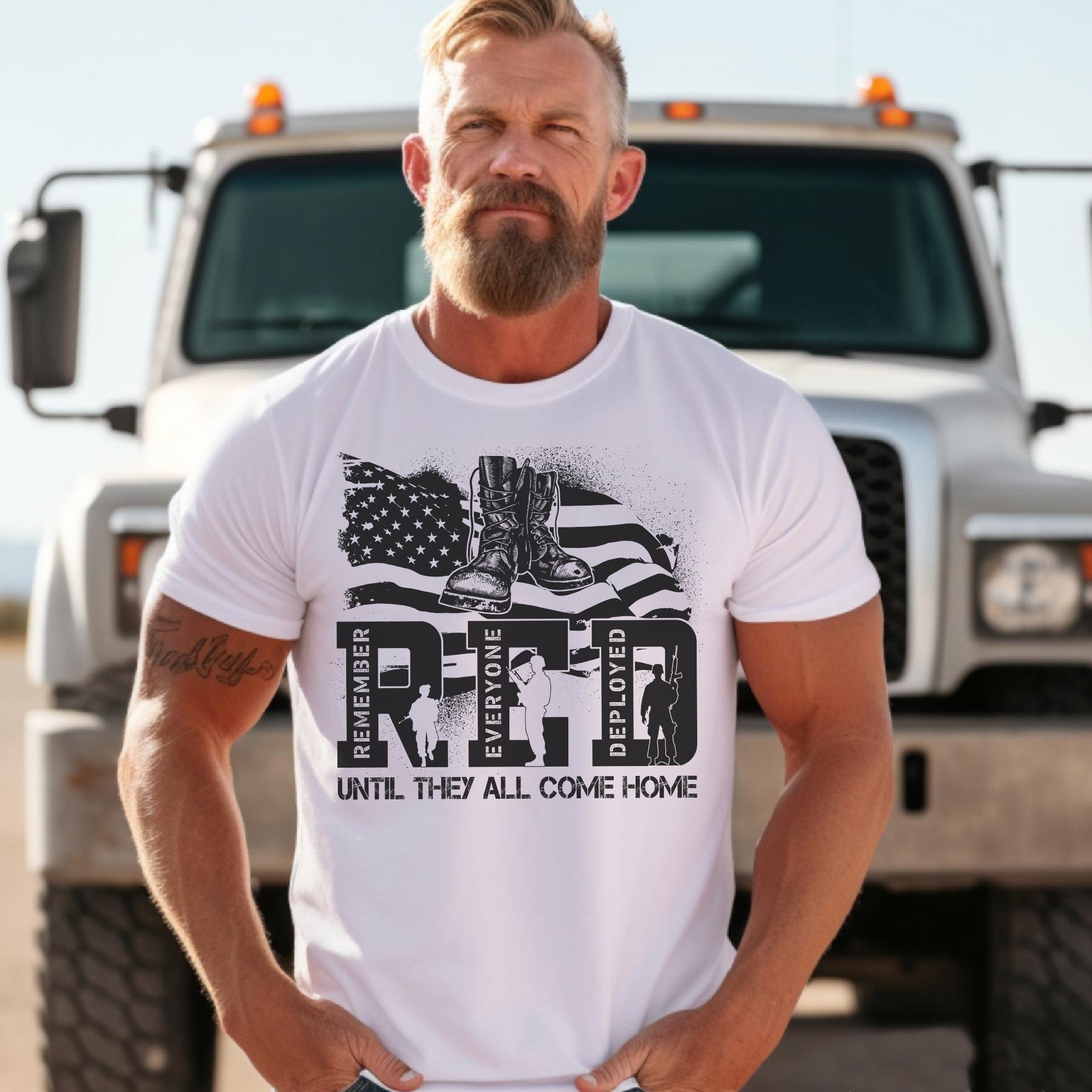 Red Friday Remember Everyone Deployed Until They All Come Home US Military Veteran Support T-Shirt