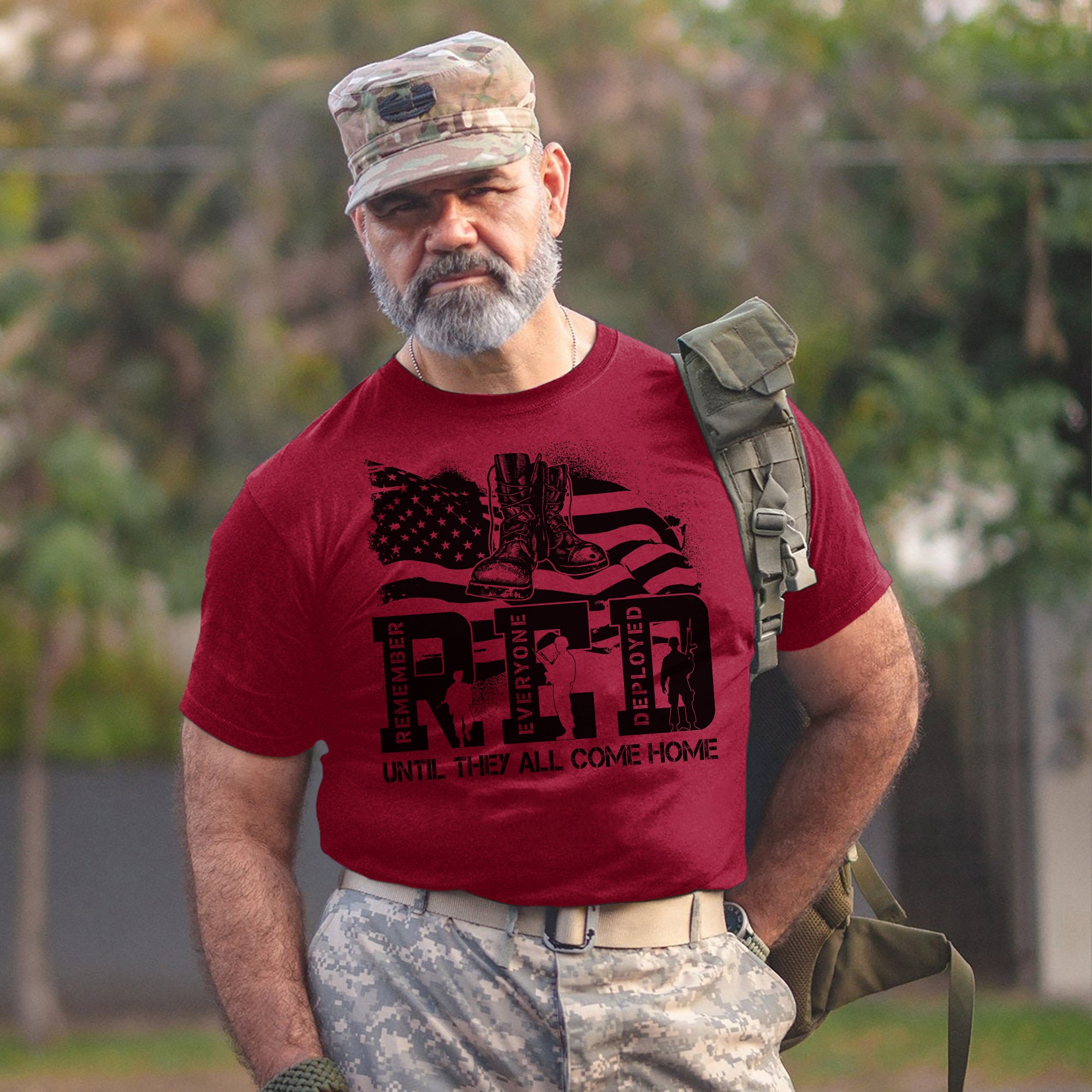 Red Friday Remember Everyone Deployed Until They All Come Home US Military Veteran Support T-Shirt