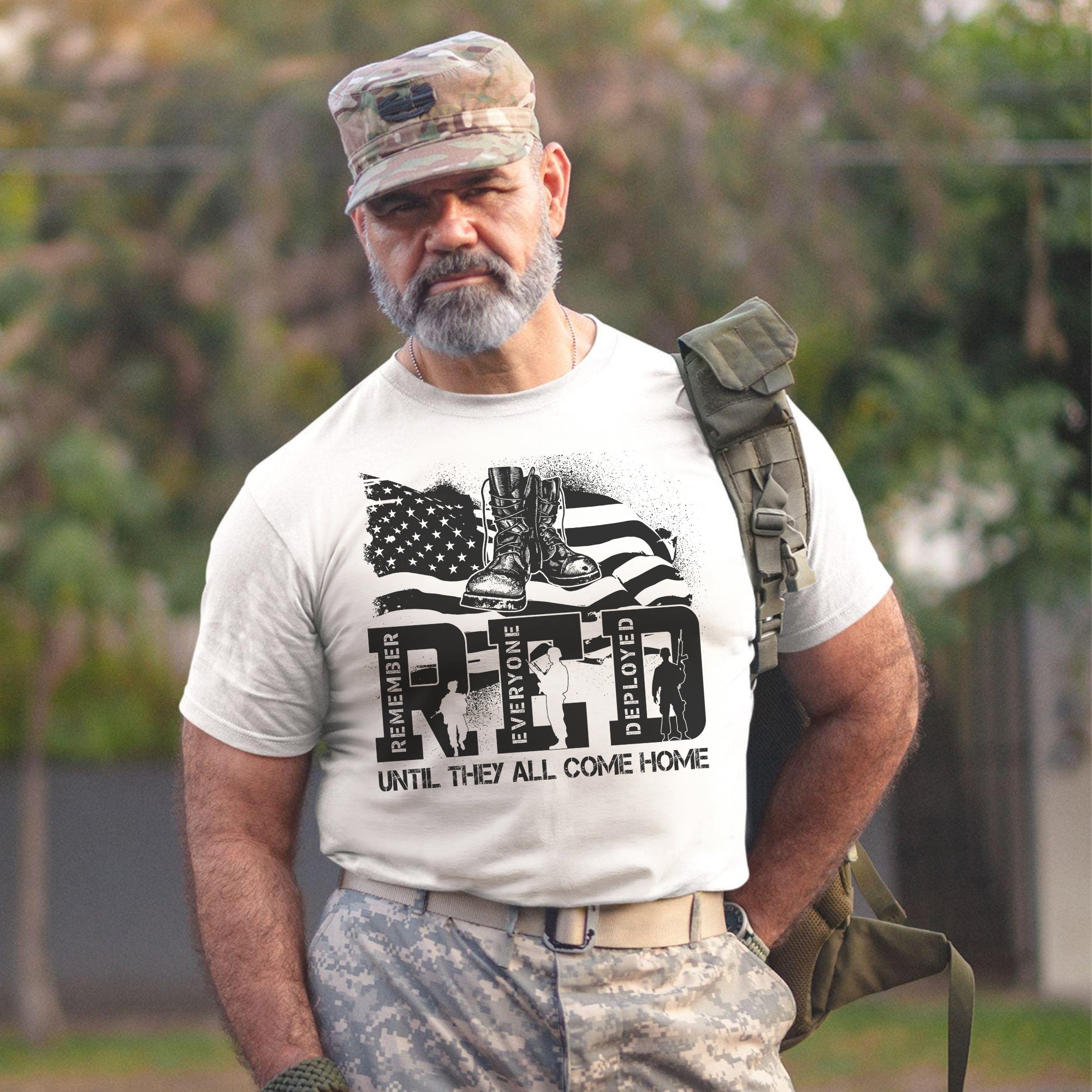 Red Friday Remember Everyone Deployed Until They All Come Home US Military Veteran Support T-Shirt