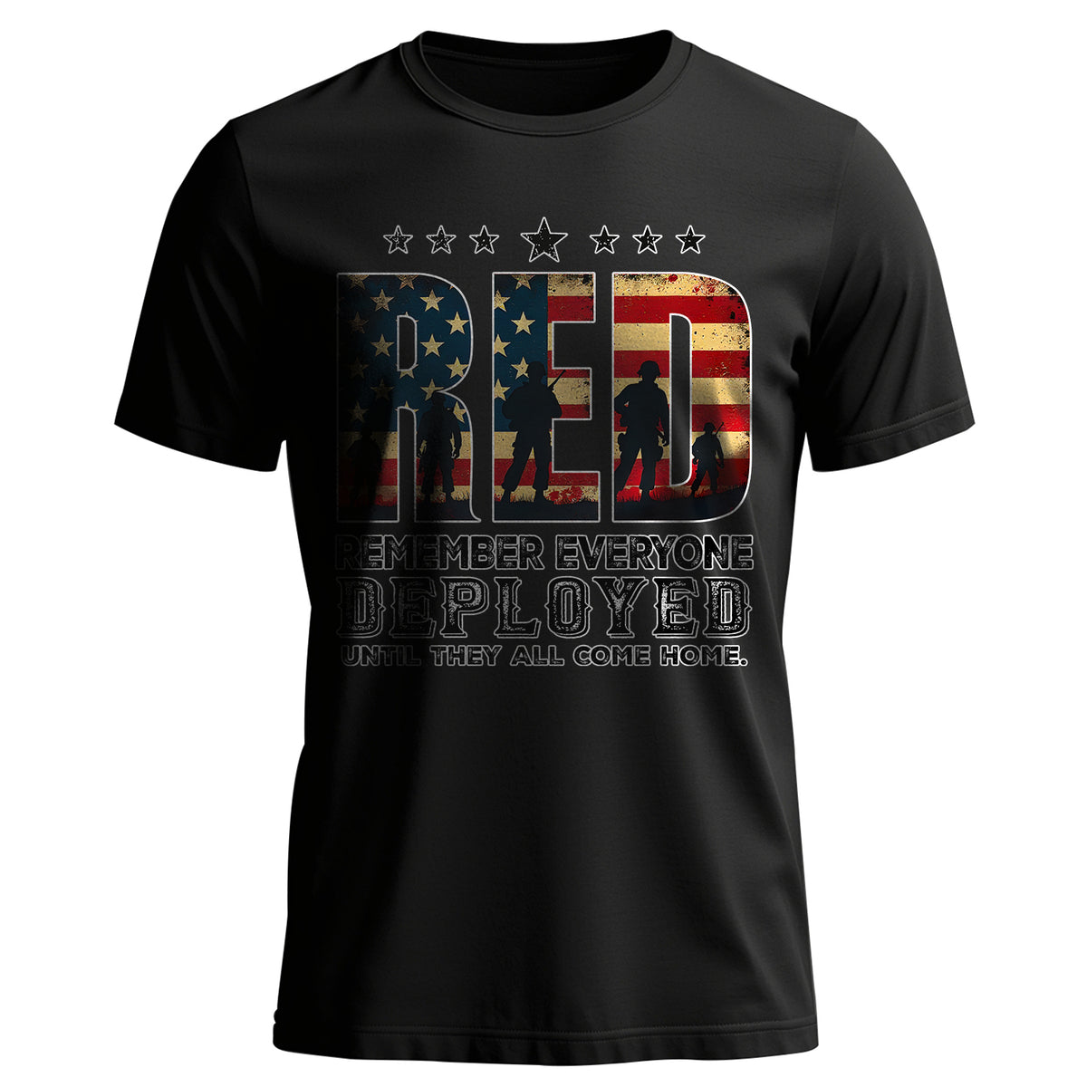 Red Friday Remember Our Heroes Deployed T-Shirt Main image