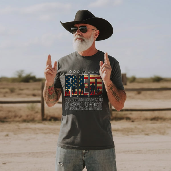 Red Friday Remember Everyone Deployed Until They All Come Home T-Shirt