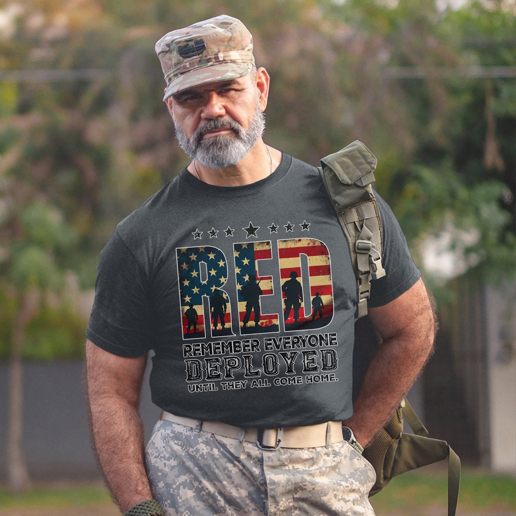 Red Friday Remember Everyone Deployed Until They All Come Home Proud US Military Veteran T-Shirt