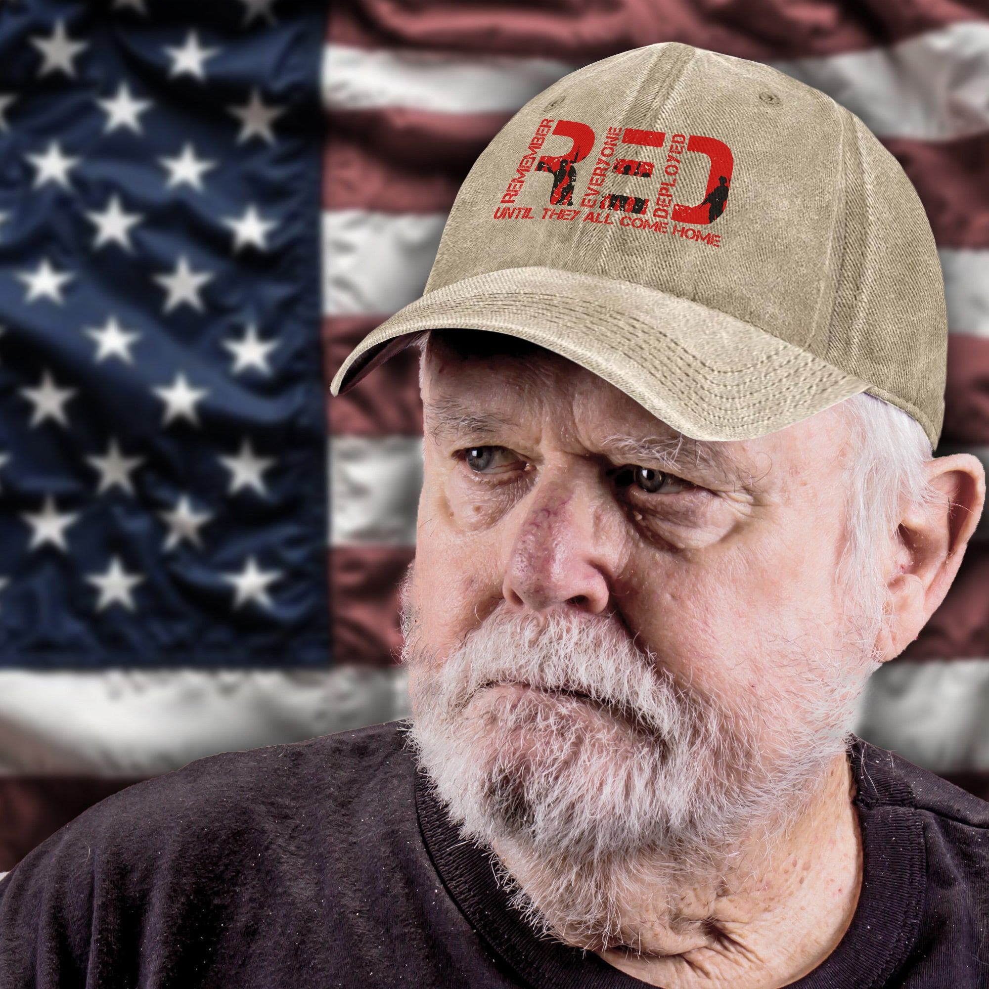 Red Friday Remember Everyone Deployed Until They All Come Home Proud Military Veteran Baseball Cap