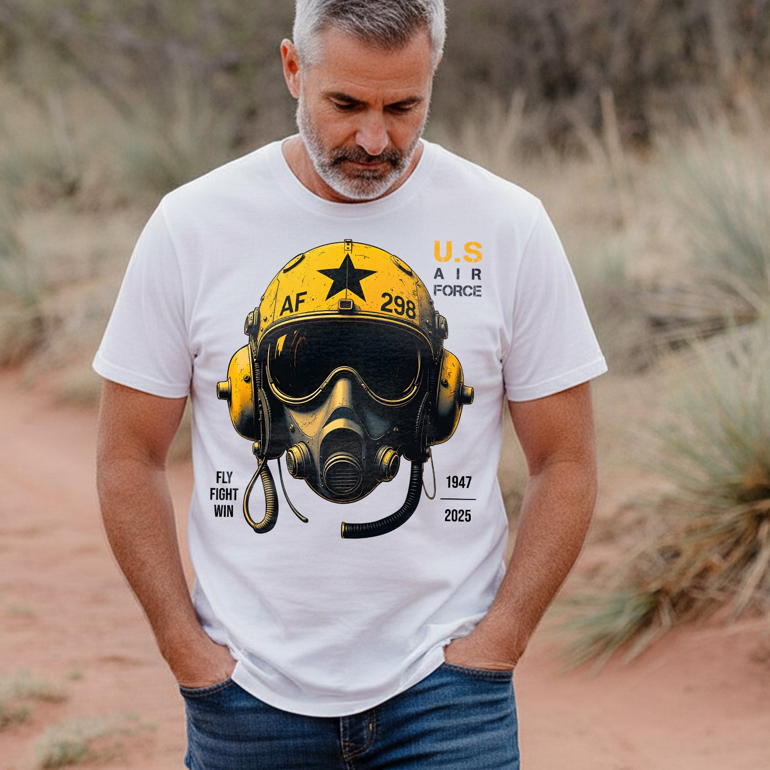 U.S. Air Force Fly Fight Win Bold Tribute T-Shirt