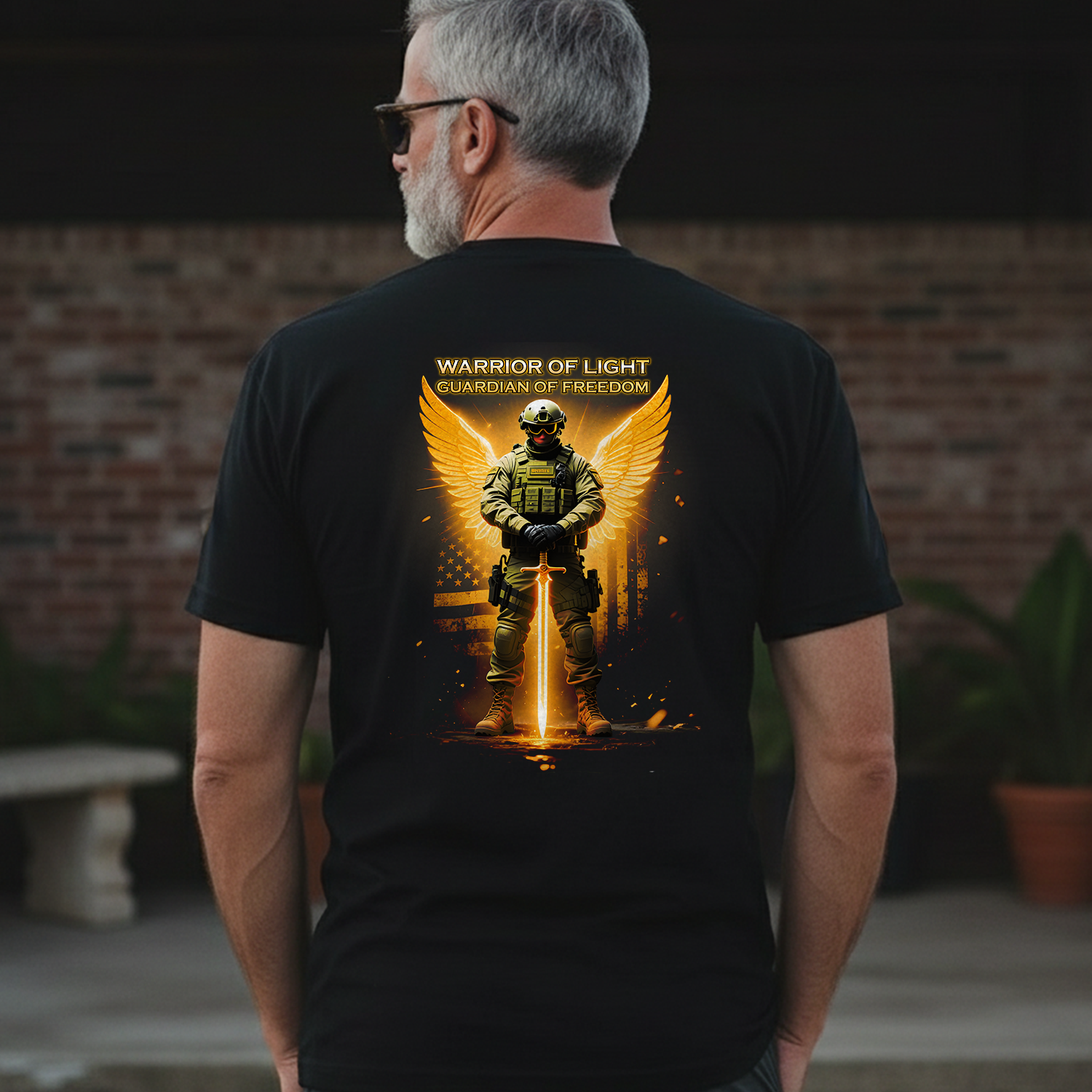Warrior of Light Guardian of Freedom Proud T-Shirt