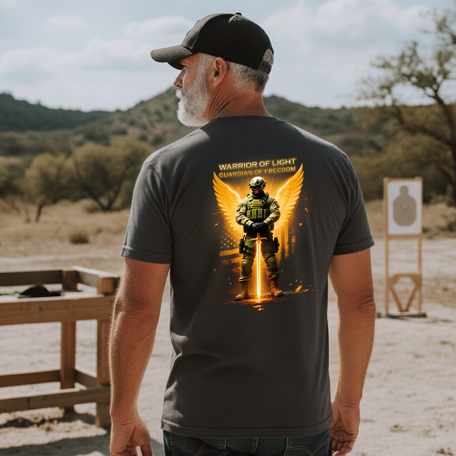 Warrior of Light Guardian of Freedom Proud T-Shirt