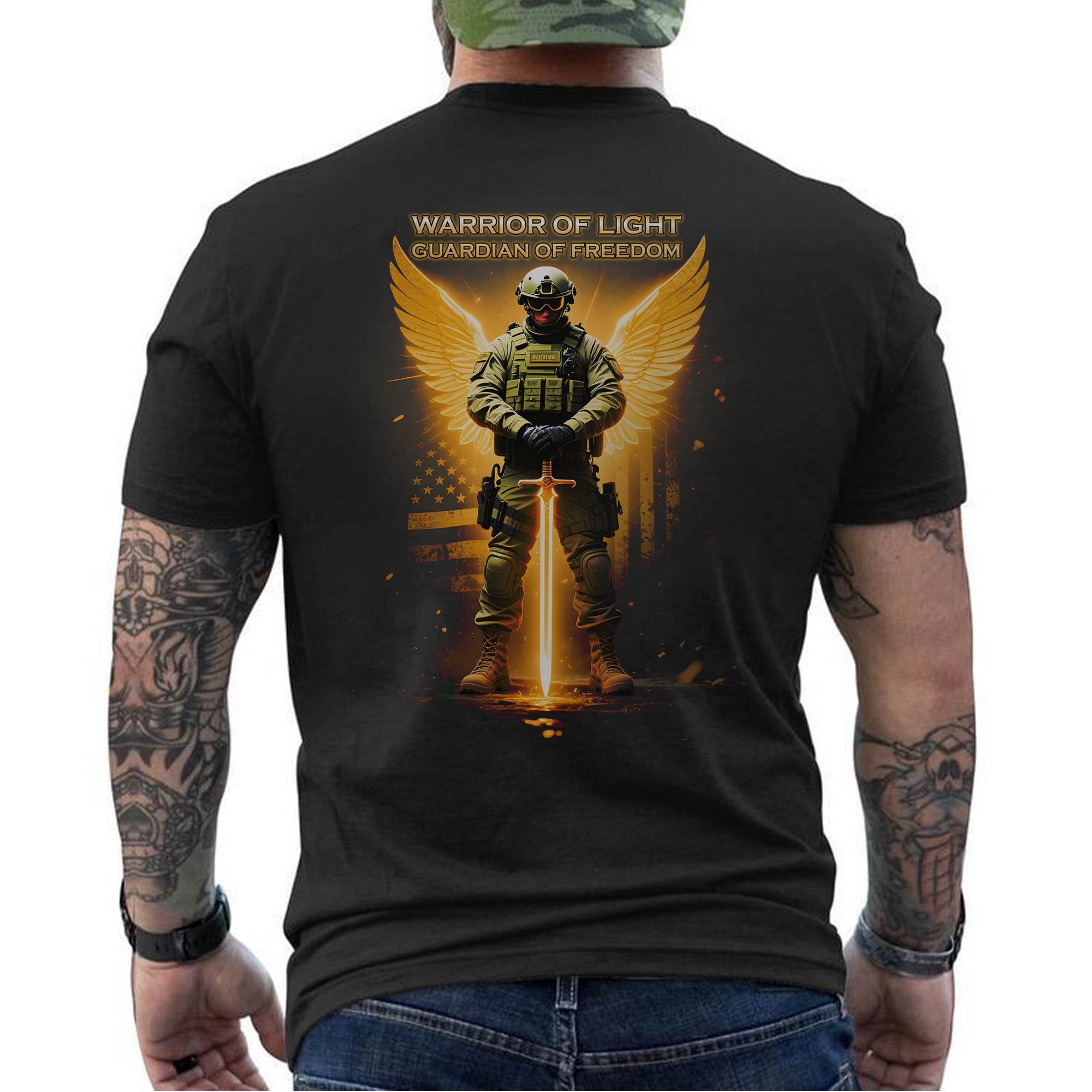 Warrior of Light Guardian of Freedom Proud T-Shirt