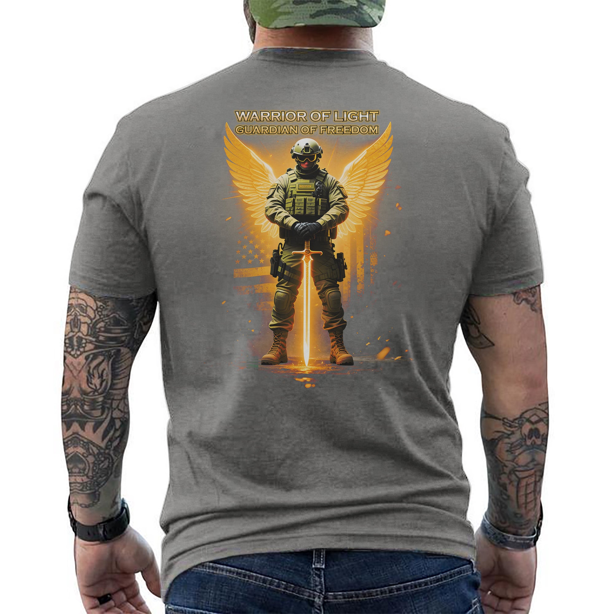 Warrior of Light Guardian of Freedom Proud T-Shirt