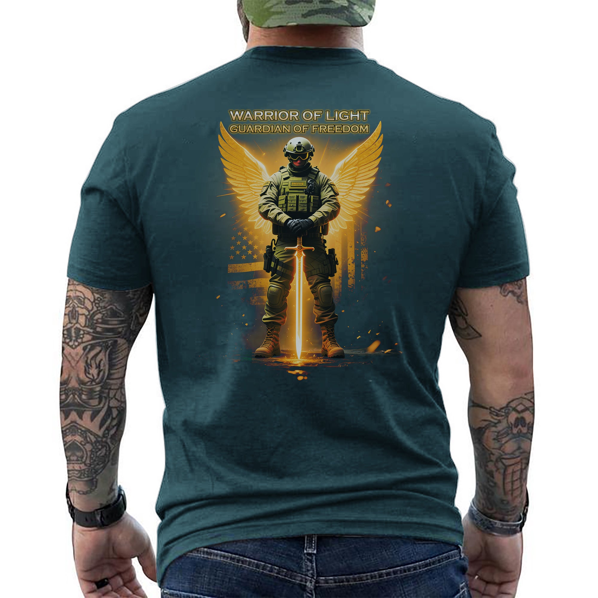 Warrior of Light Guardian of Freedom Proud T-Shirt