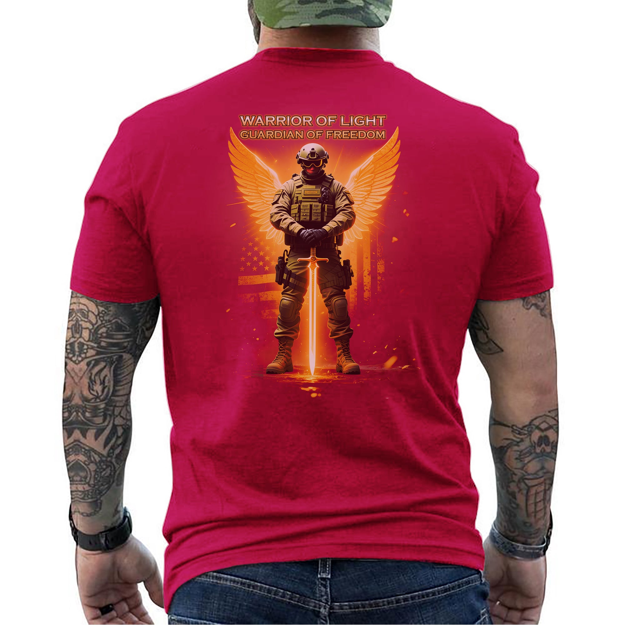 Warrior of Light Guardian of Freedom Proud T-Shirt