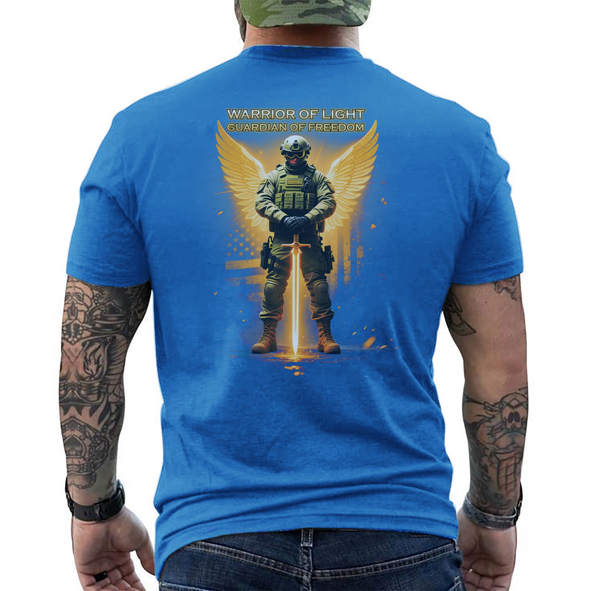 Warrior of Light Guardian of Freedom Proud T-Shirt