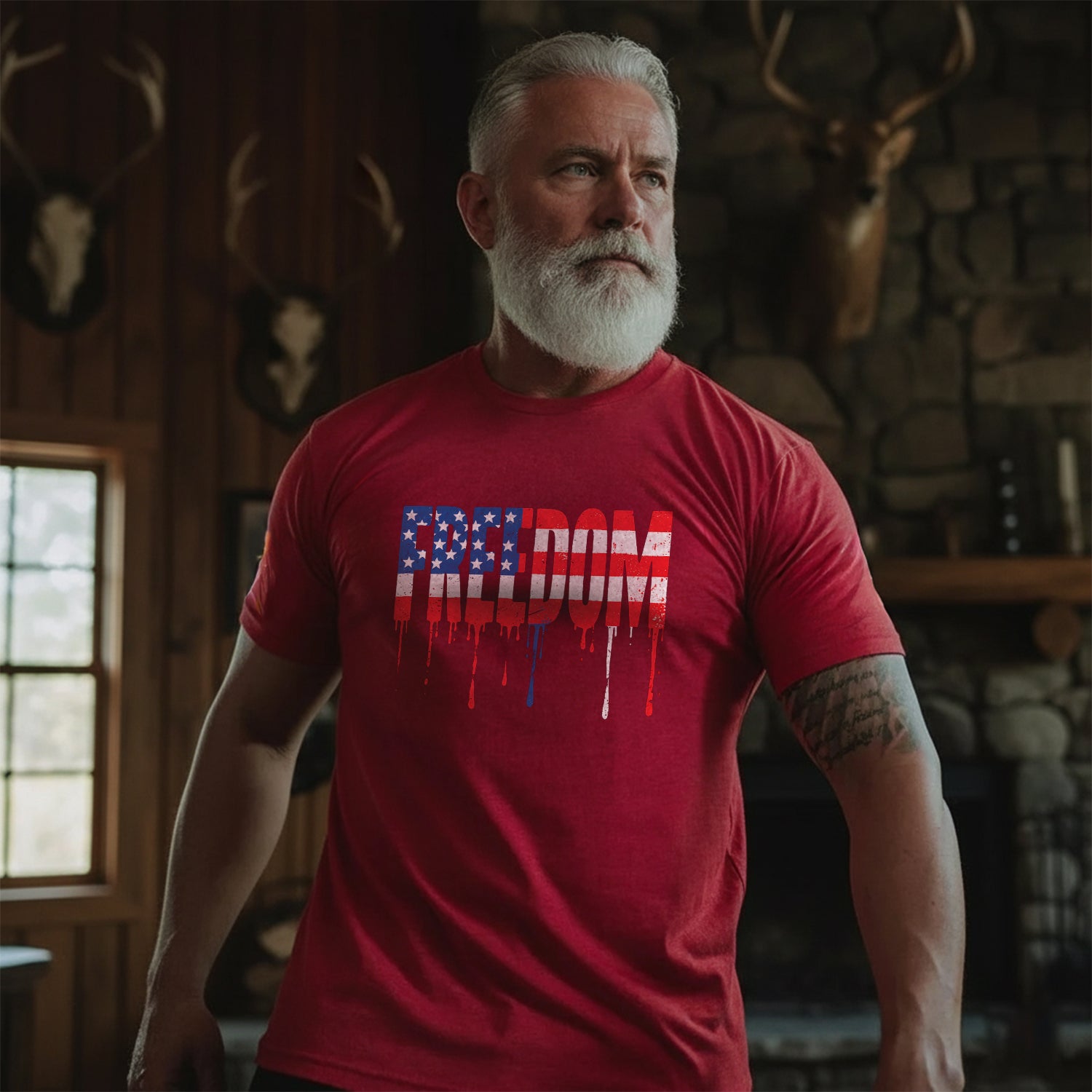 Freedom Is Not Free Freedom Proud to Be a Soldier T-Shirt Secondary image