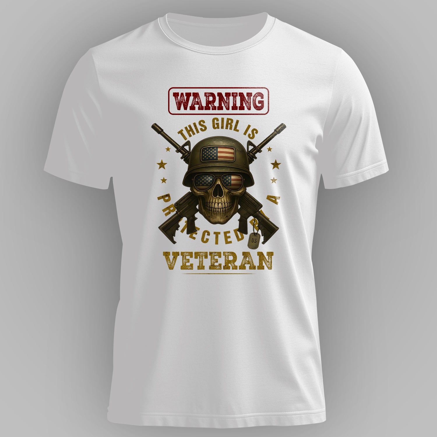 Warning This Girl Is Protected by a T-Shirt