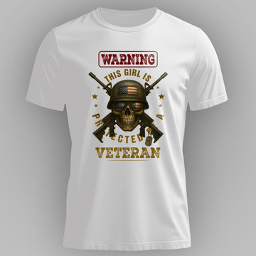 Warning This Girl Is Protected by a T-Shirt