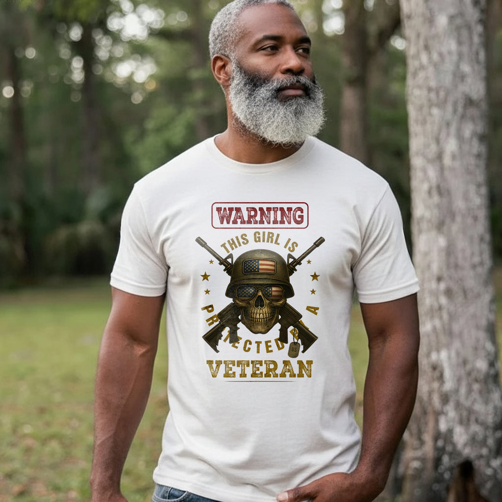 Warning This Girl Is Protected by a Veteran T-Shirt