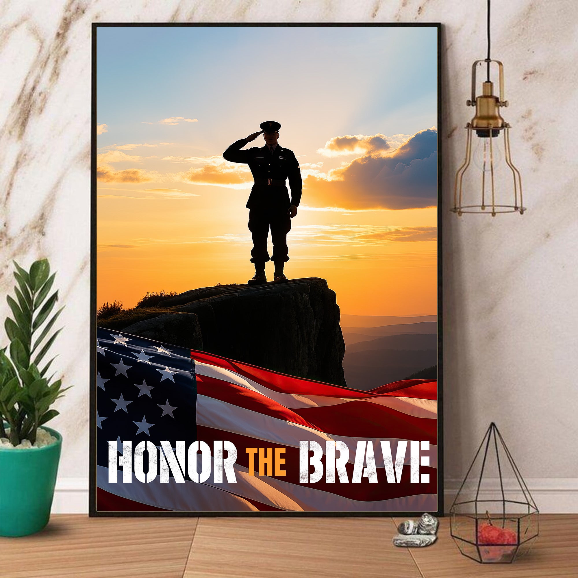 Proud US Military Veteran Service Poster