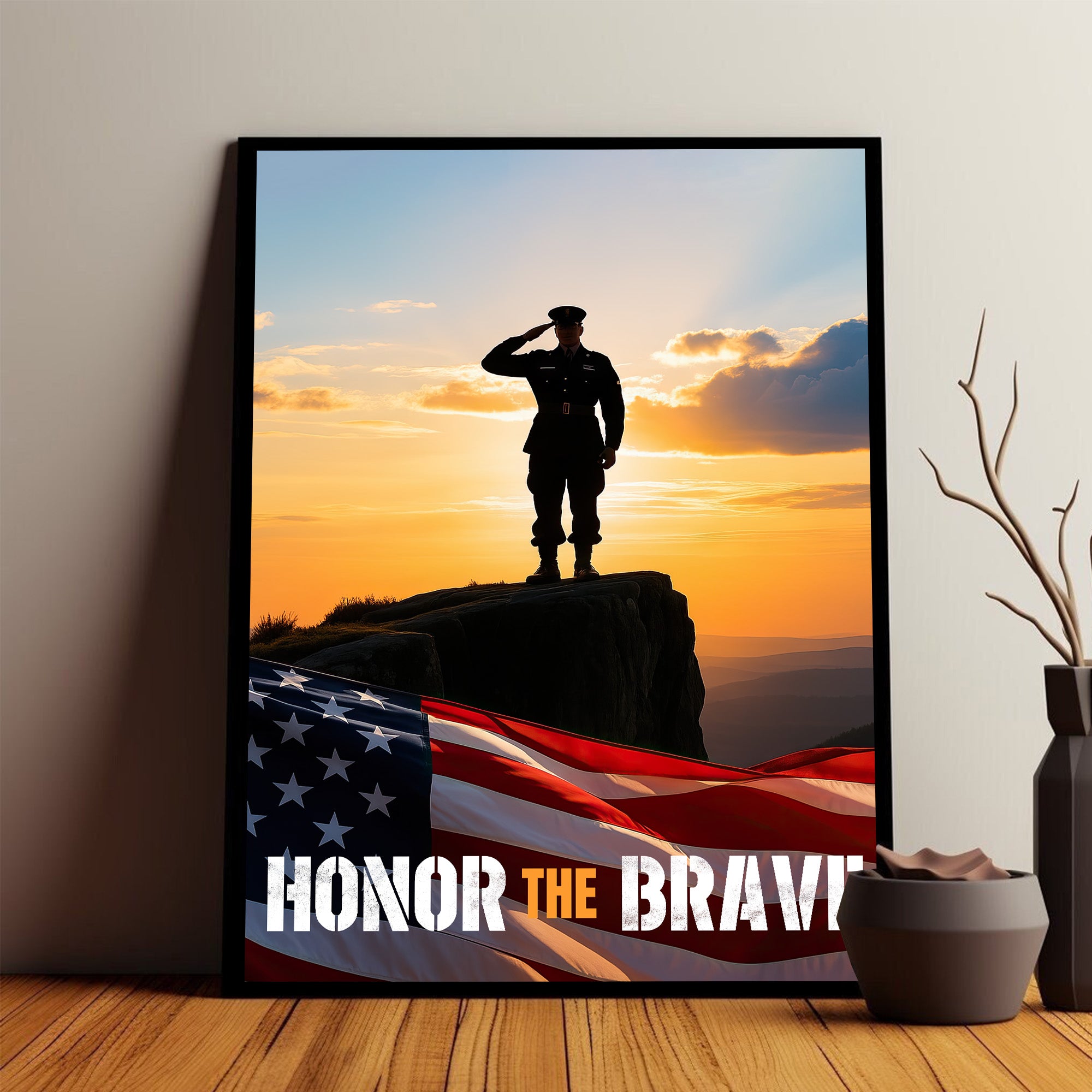 Proud US Military Veteran Service Poster