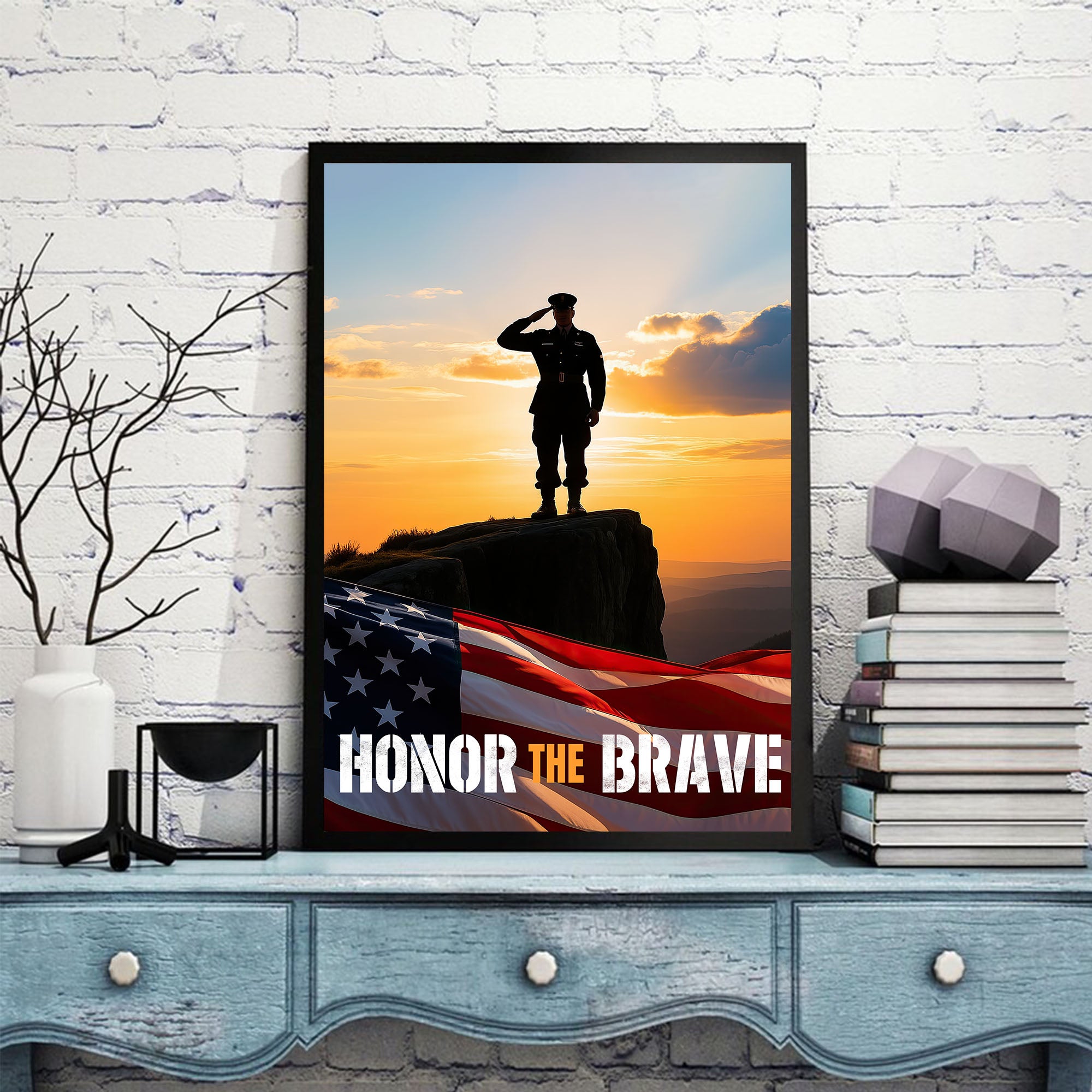 Proud US Military Veteran Service Poster