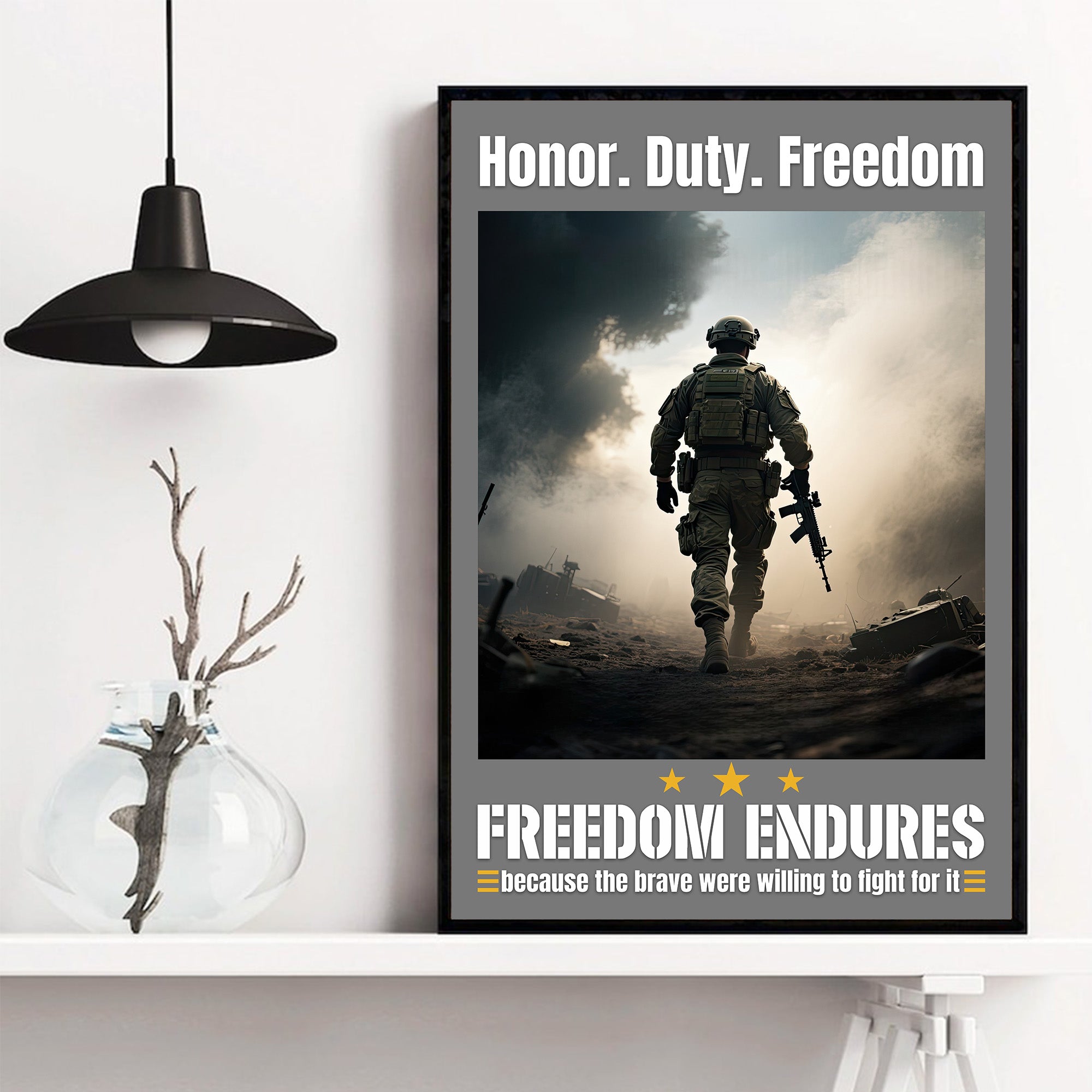 Proud US Military Veteran Service Poster