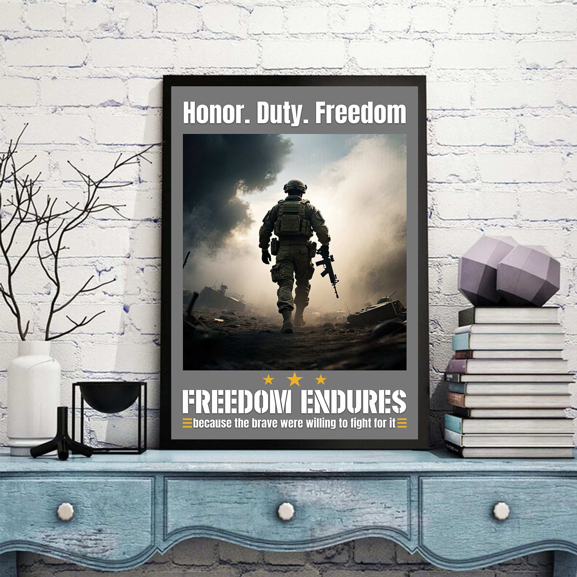 Proud US Military Veteran Service Poster