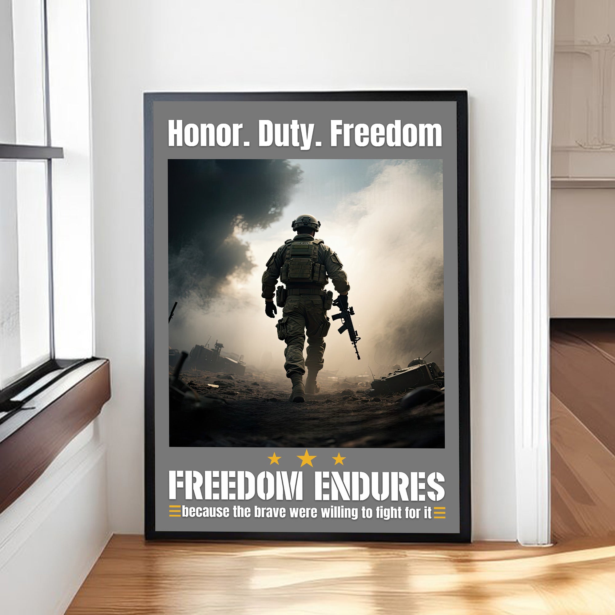 Proud US Military Veteran Service Poster