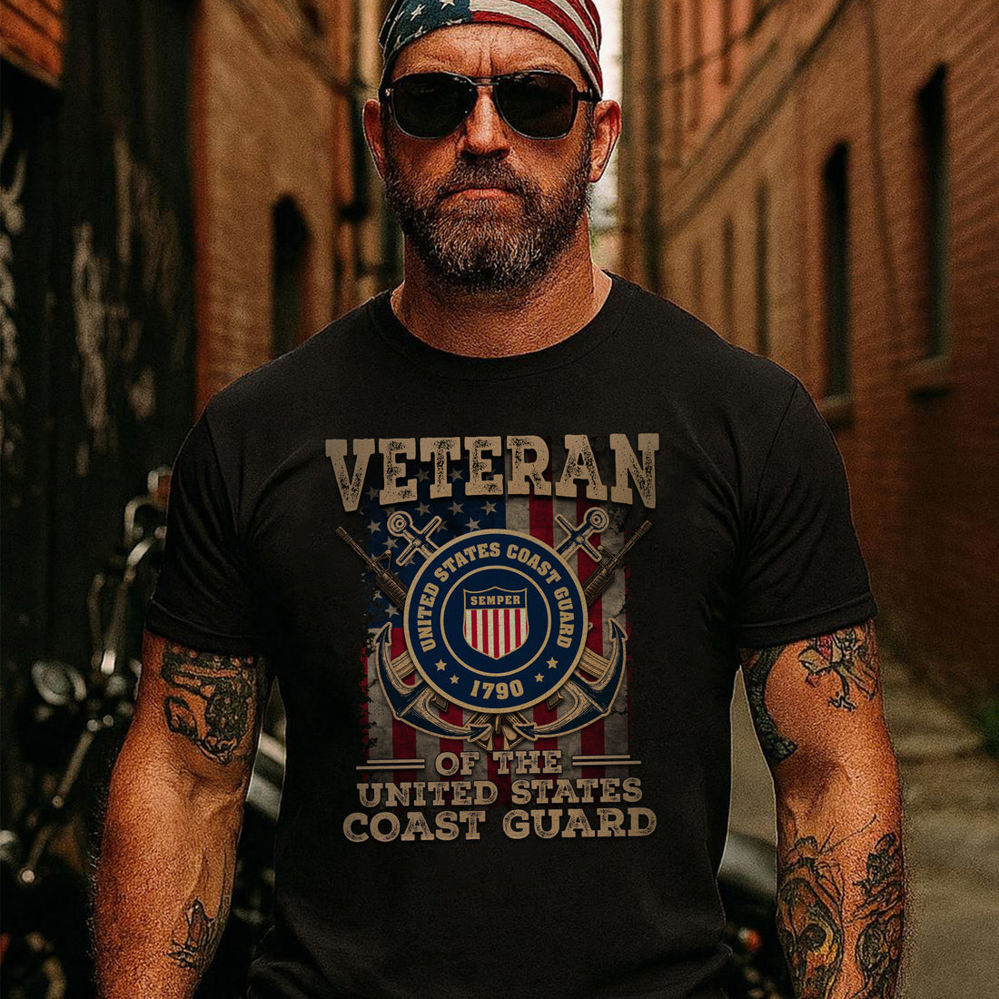 Veteran of the United States Coast Guard Proud US Military Patriotic Service T-Shirt