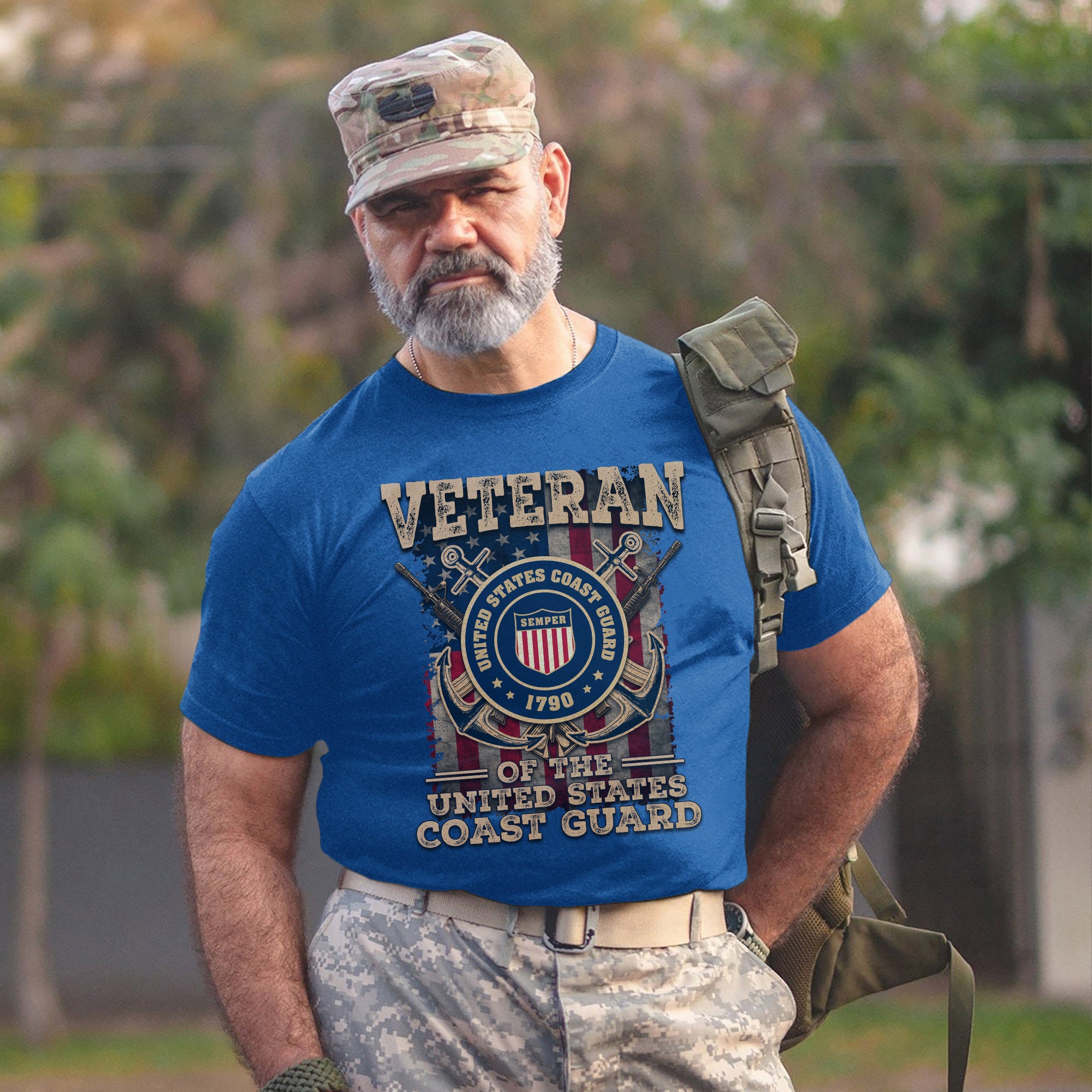Veteran of the United States Coast Guard Proud US Military Patriotic Service T-Shirt