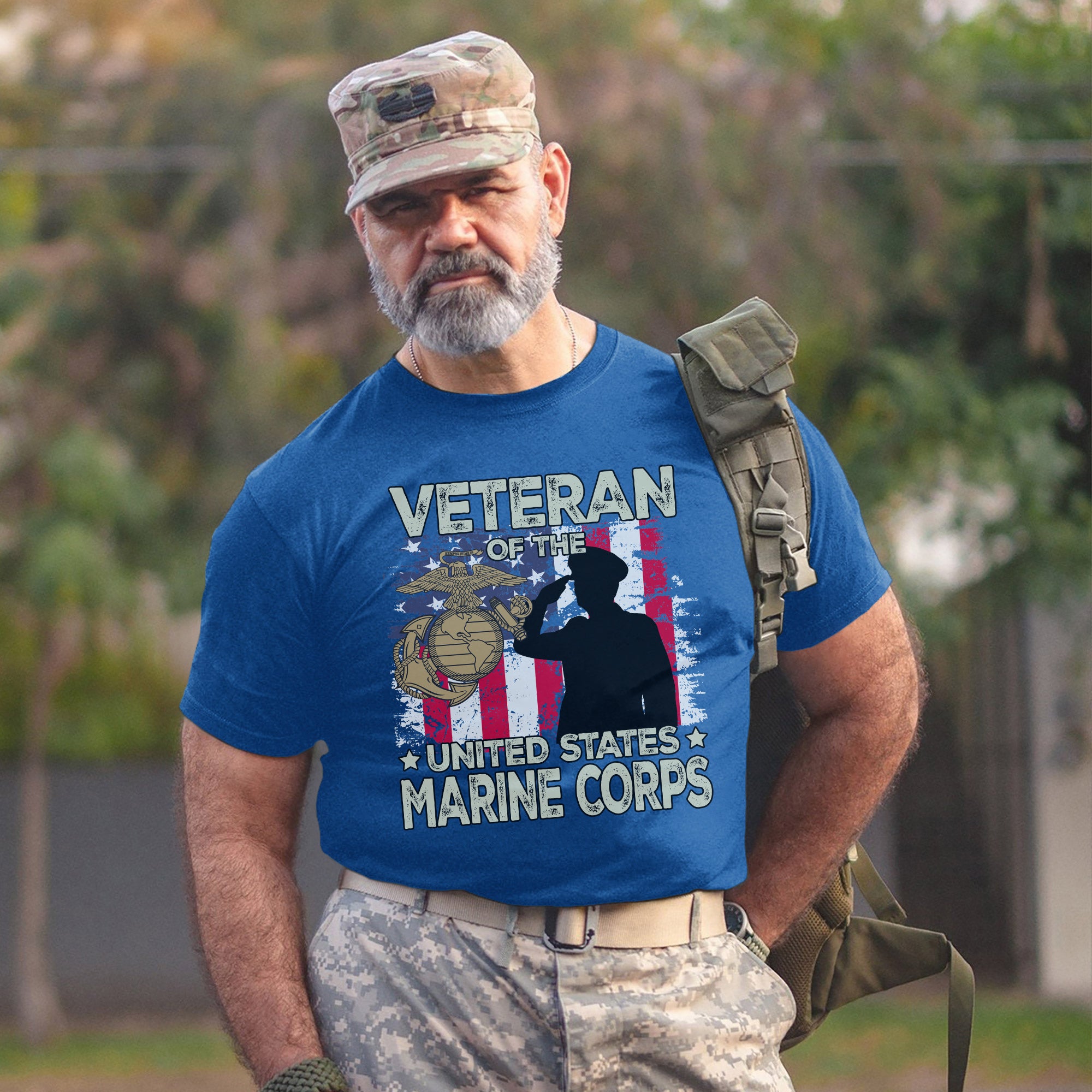 Veteran of the United States Marine Corps Proud US Military Patriotic Service T-Shirt
