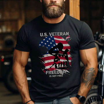 Freedom Is Not Free Proud US Military Veteran Patriotic Honor T-Shirt