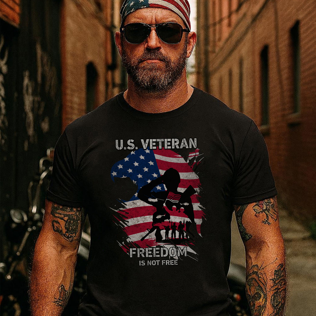 Freedom Is Not Free Proud US Military Veteran Patriotic Honor T-Shirt