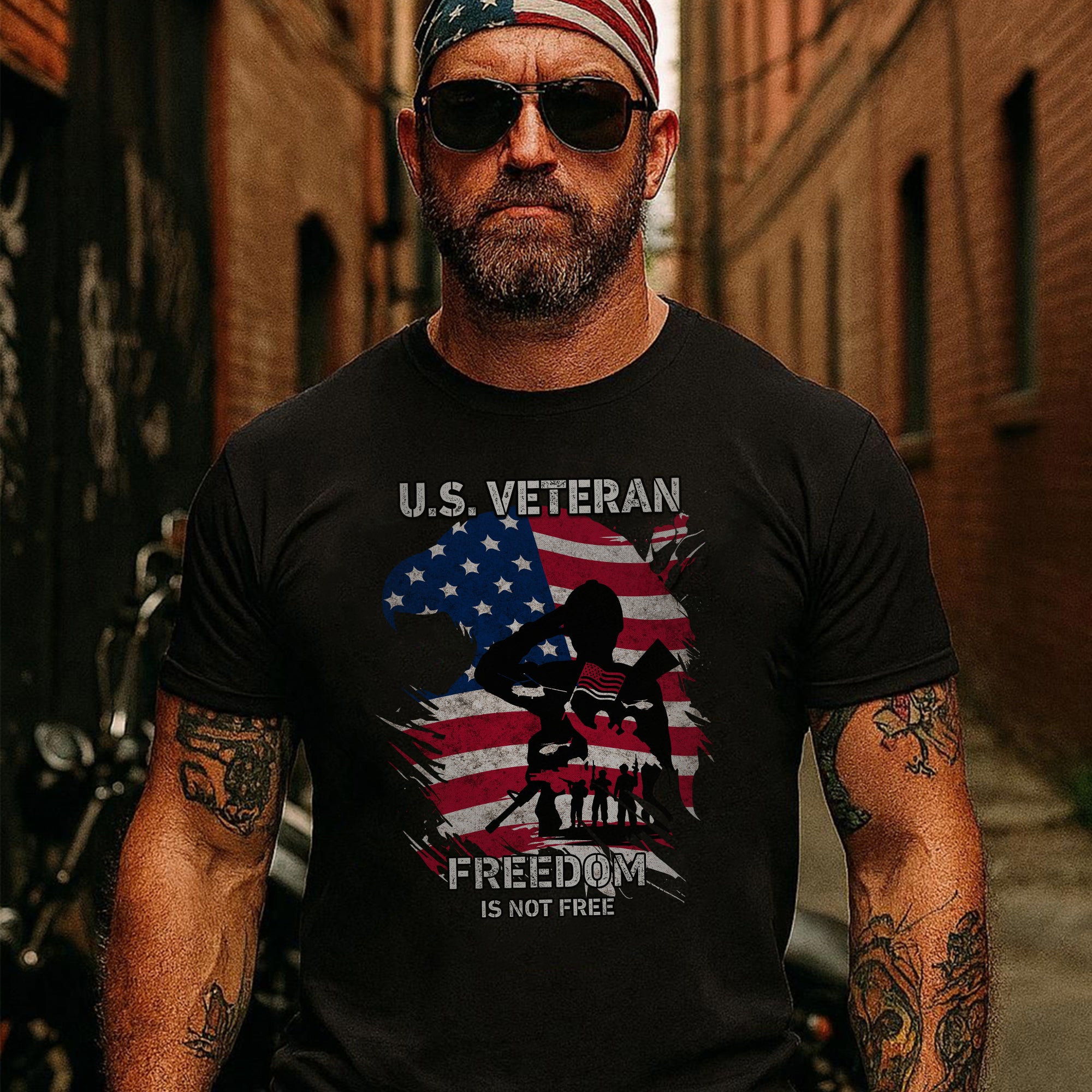Freedom Is Not Free Proud US Military Veteran Patriotic Honor T-Shirt