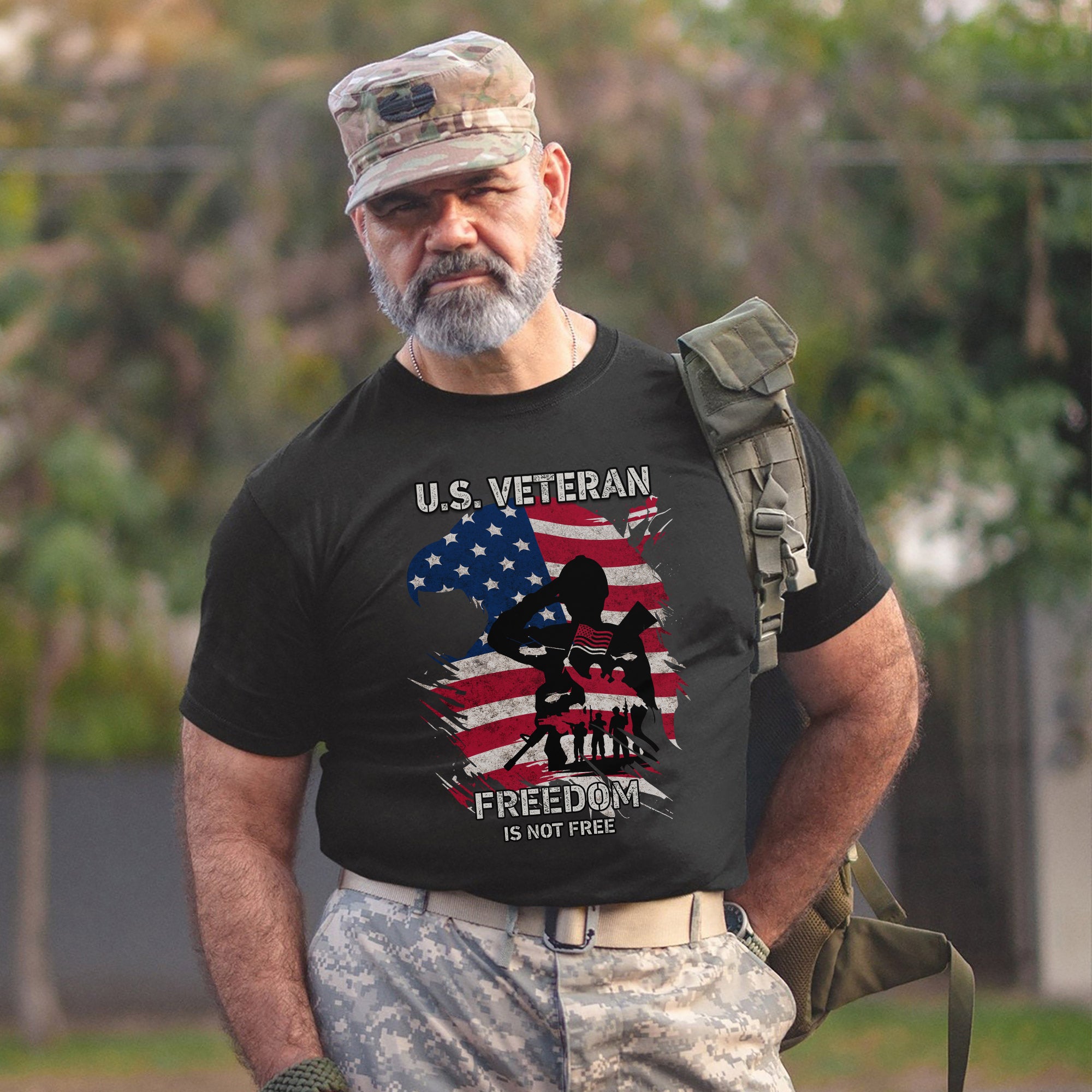 Freedom Is Not Free Proud US Military Veteran Patriotic Honor T-Shirt