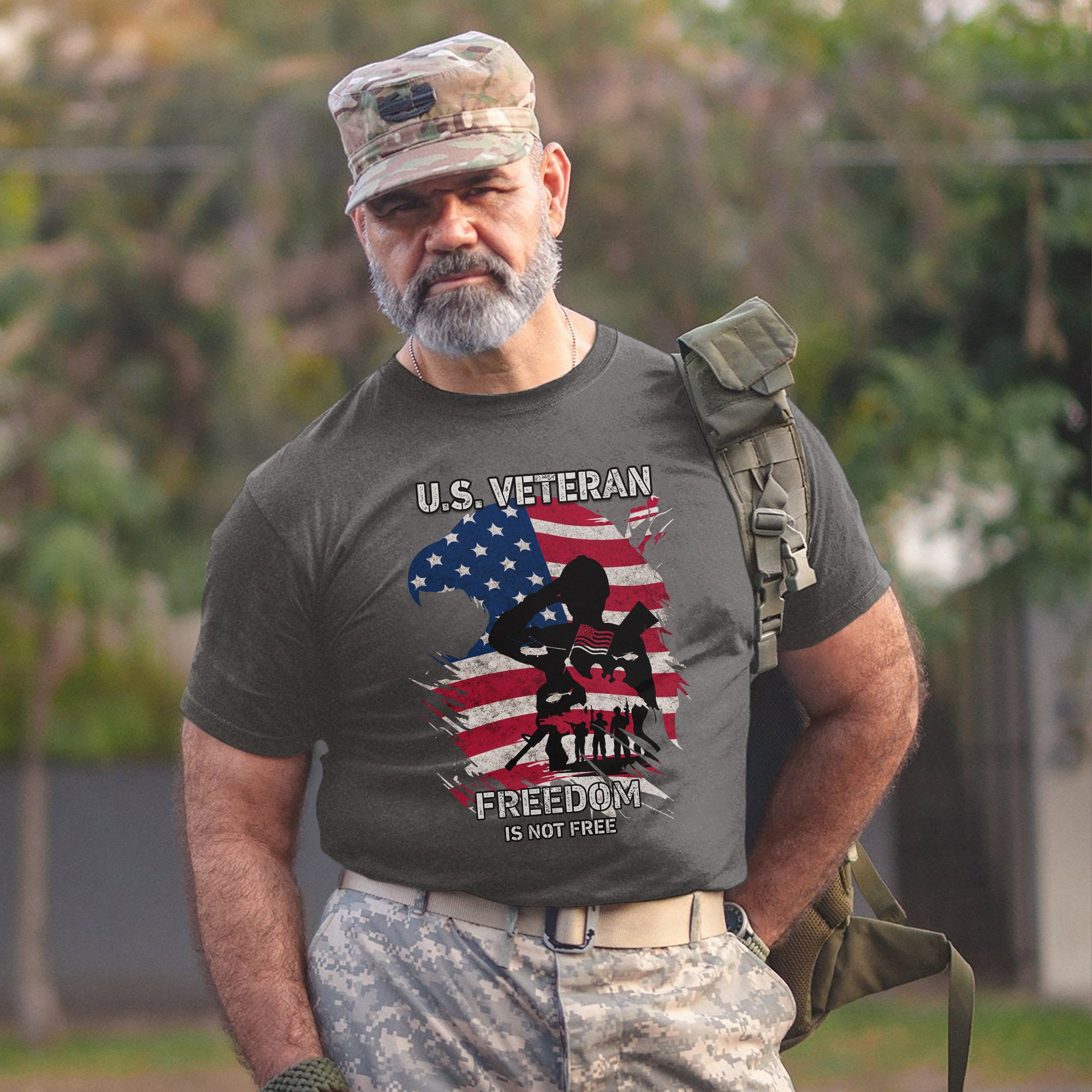 Freedom Is Not Free Proud US Military Veteran Patriotic Honor T-Shirt