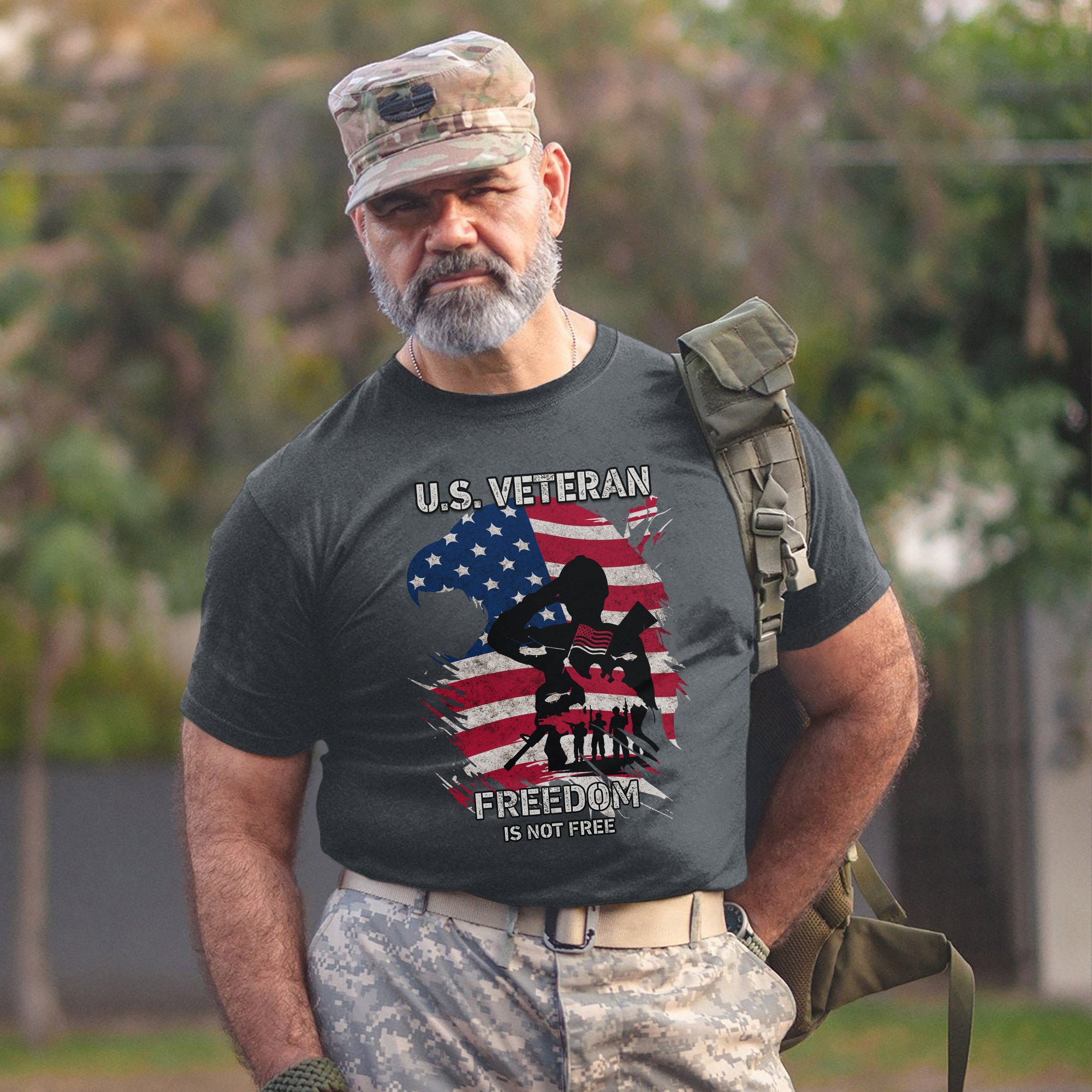 Freedom Is Not Free Proud US Military Veteran Patriotic Honor T-Shirt