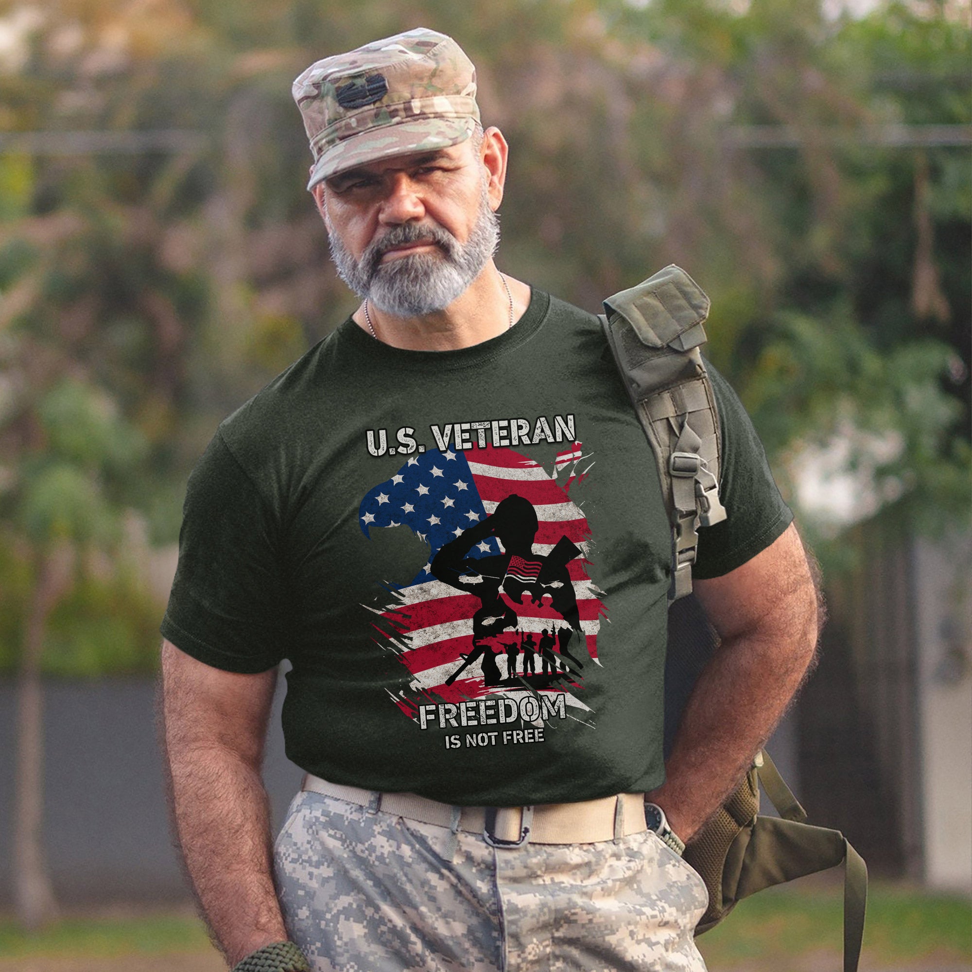 Freedom Is Not Free Proud US Military Veteran Patriotic Honor T-Shirt