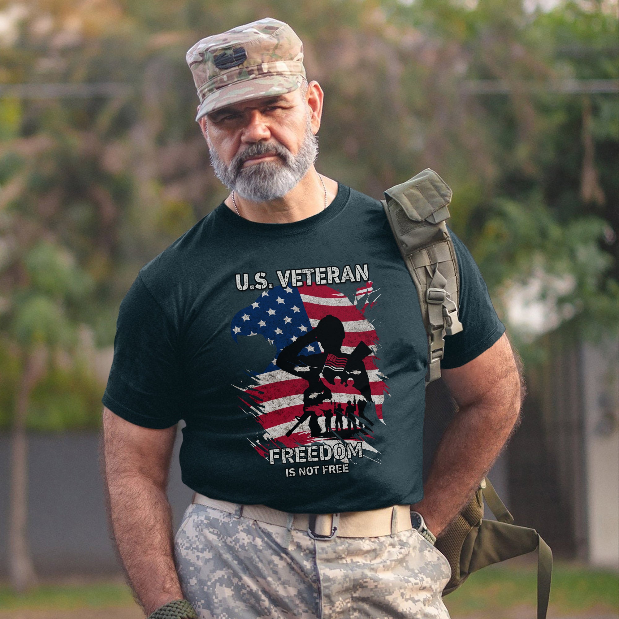 Freedom Is Not Free Proud US Military Veteran Patriotic Honor T-Shirt