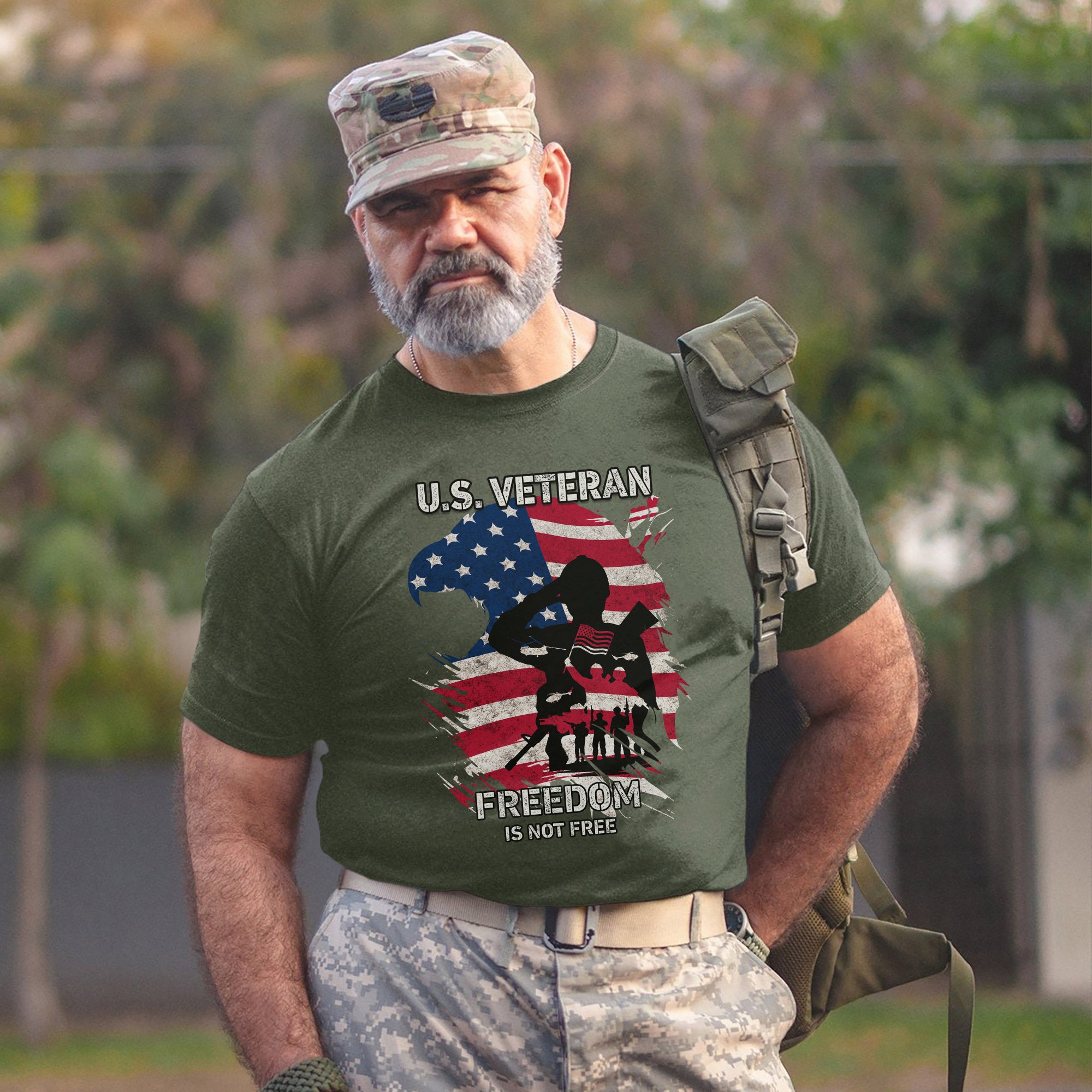 Freedom Is Not Free Proud US Military Veteran Patriotic Honor T-Shirt
